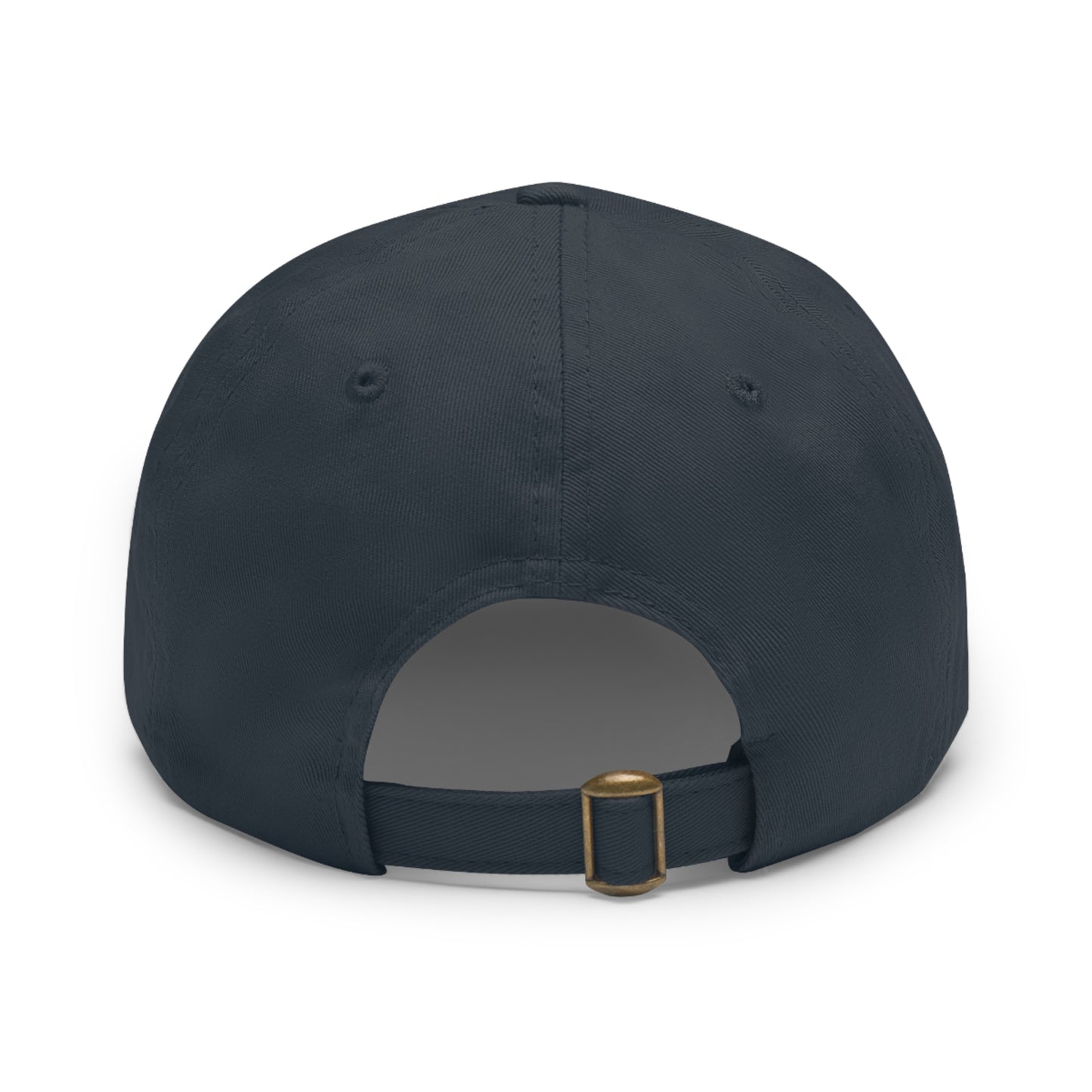 I'm Glad You Stayed Dad Hat with Leather Patch Orange Design