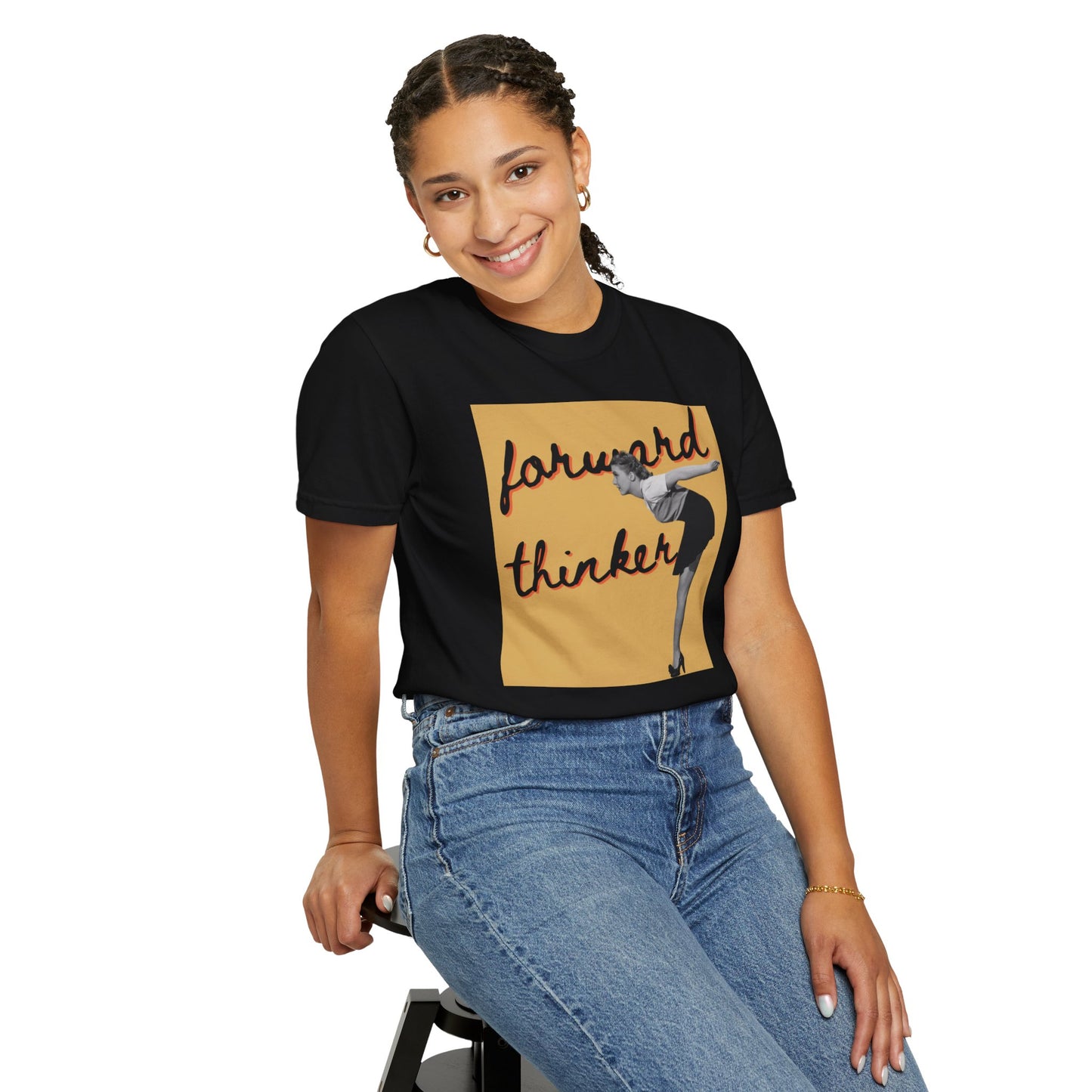 Forward Thinker Unisex Garment-Dyed T-shirt Gold
