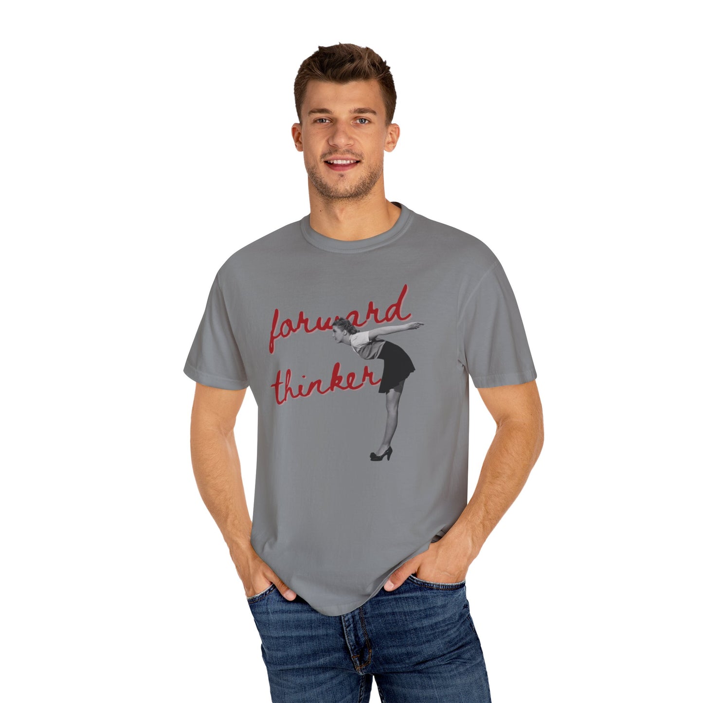Forward Thinker Unisex Garment-Dyed T-shirt Red