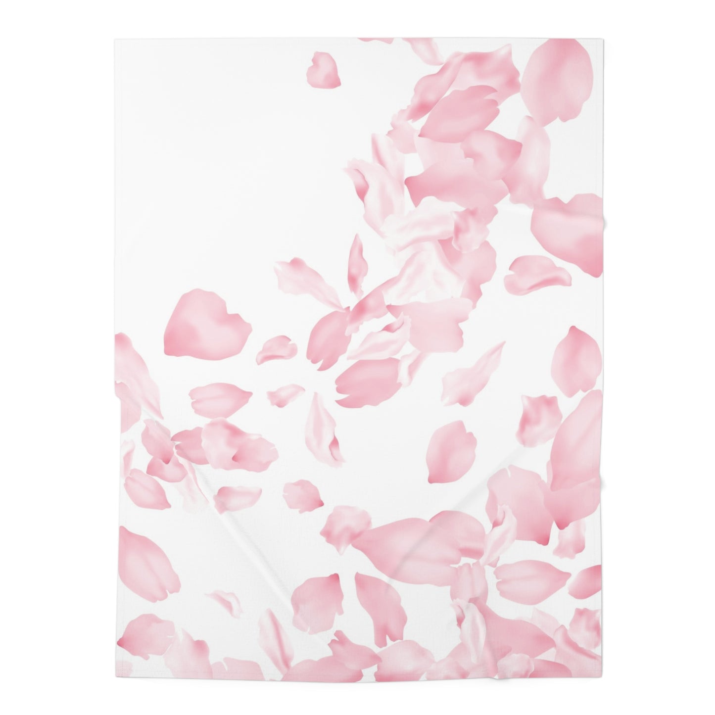 Baby Swaddling Blanket (Pink Rose Petals Design)