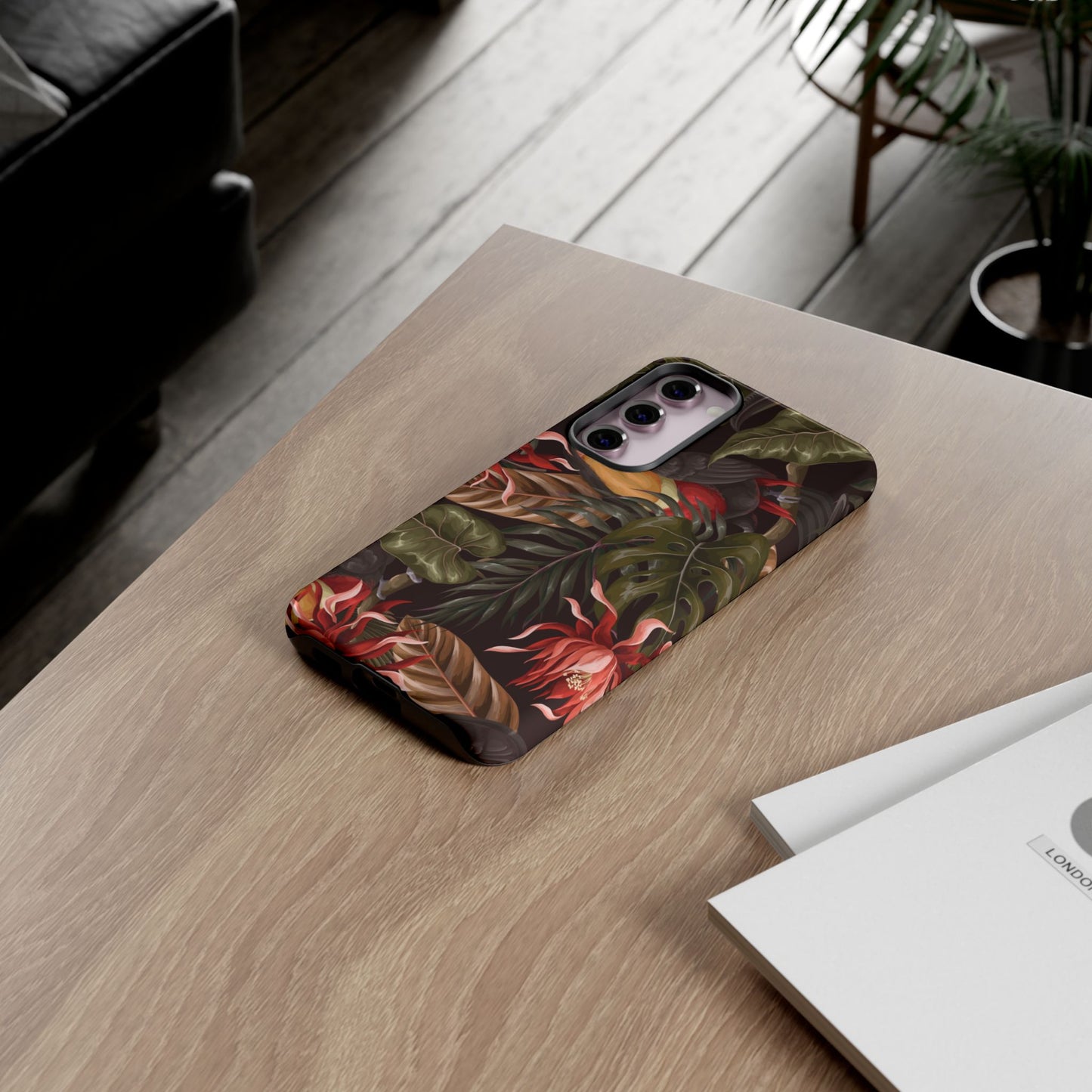Tough Cases Phone Unique Floral Design with Bird