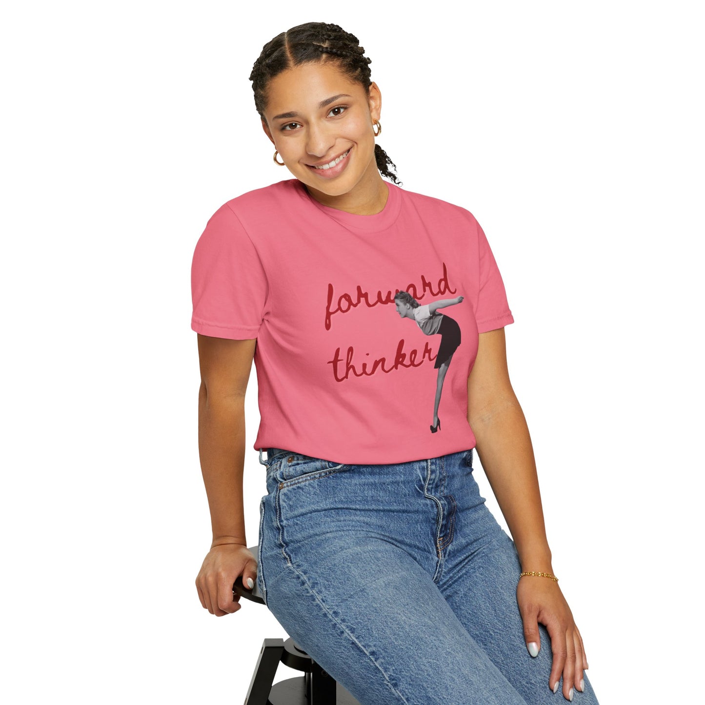 Forward Thinker Unisex Garment-Dyed T-shirt Red