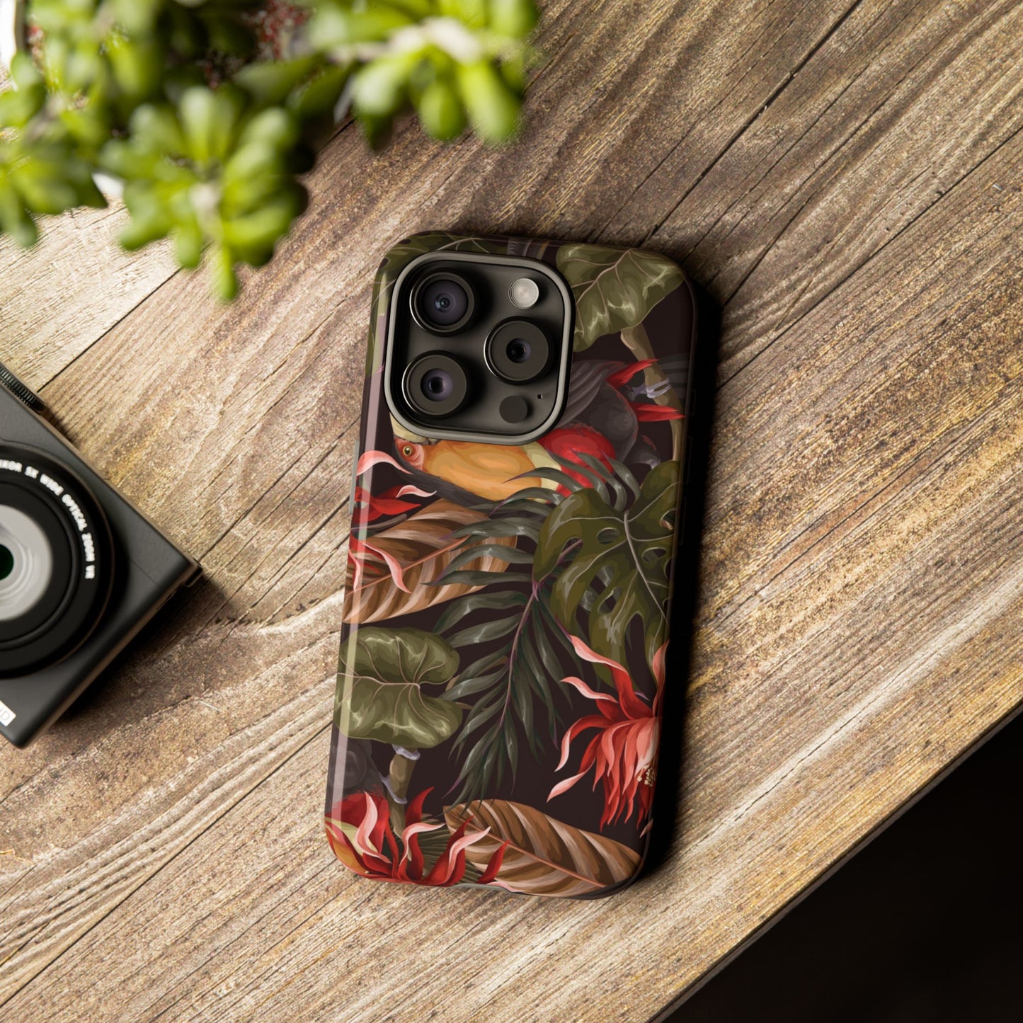 Tough Cases Phone Unique Floral Design with Bird