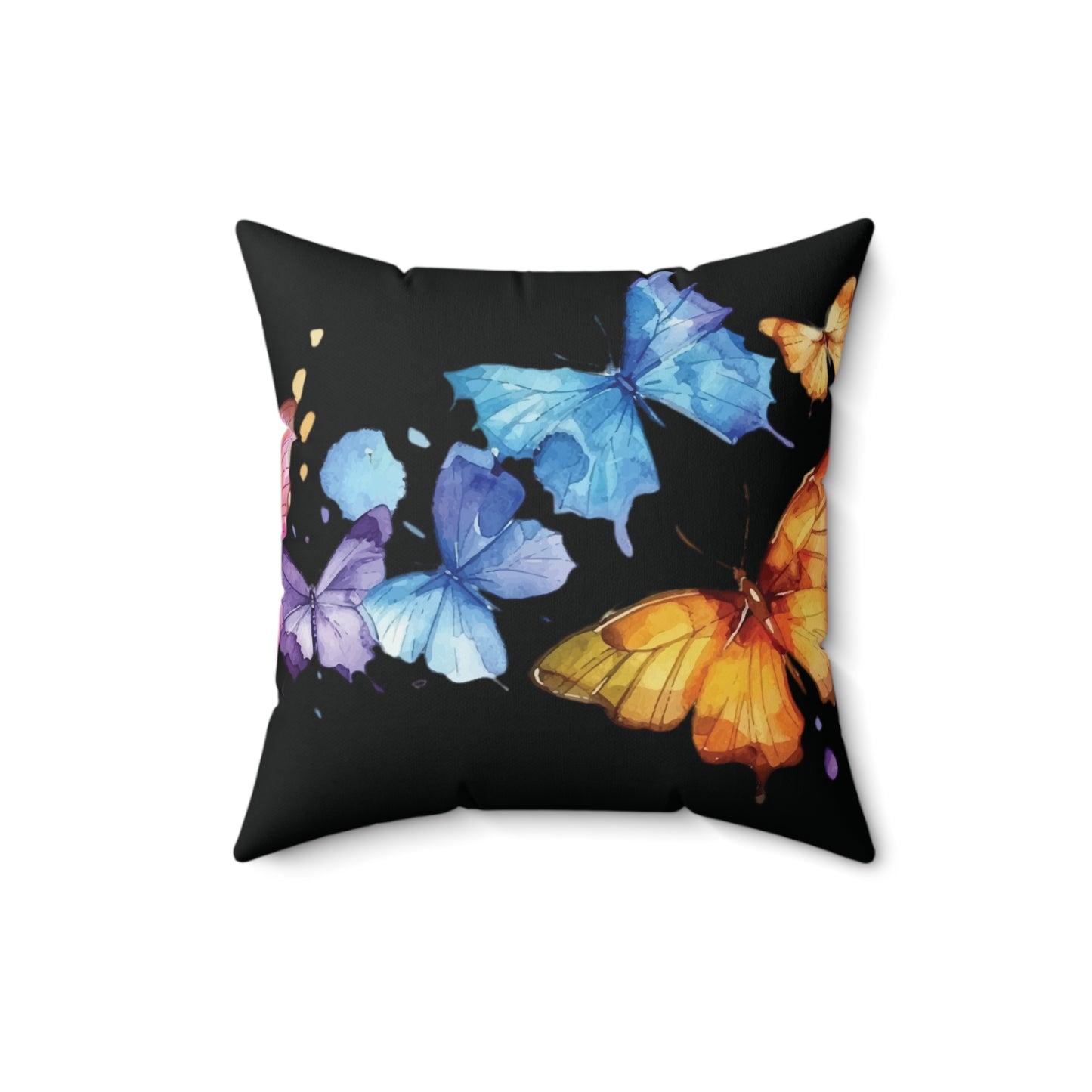 Butterflies and Beauty Spun Polyester Square Pillow