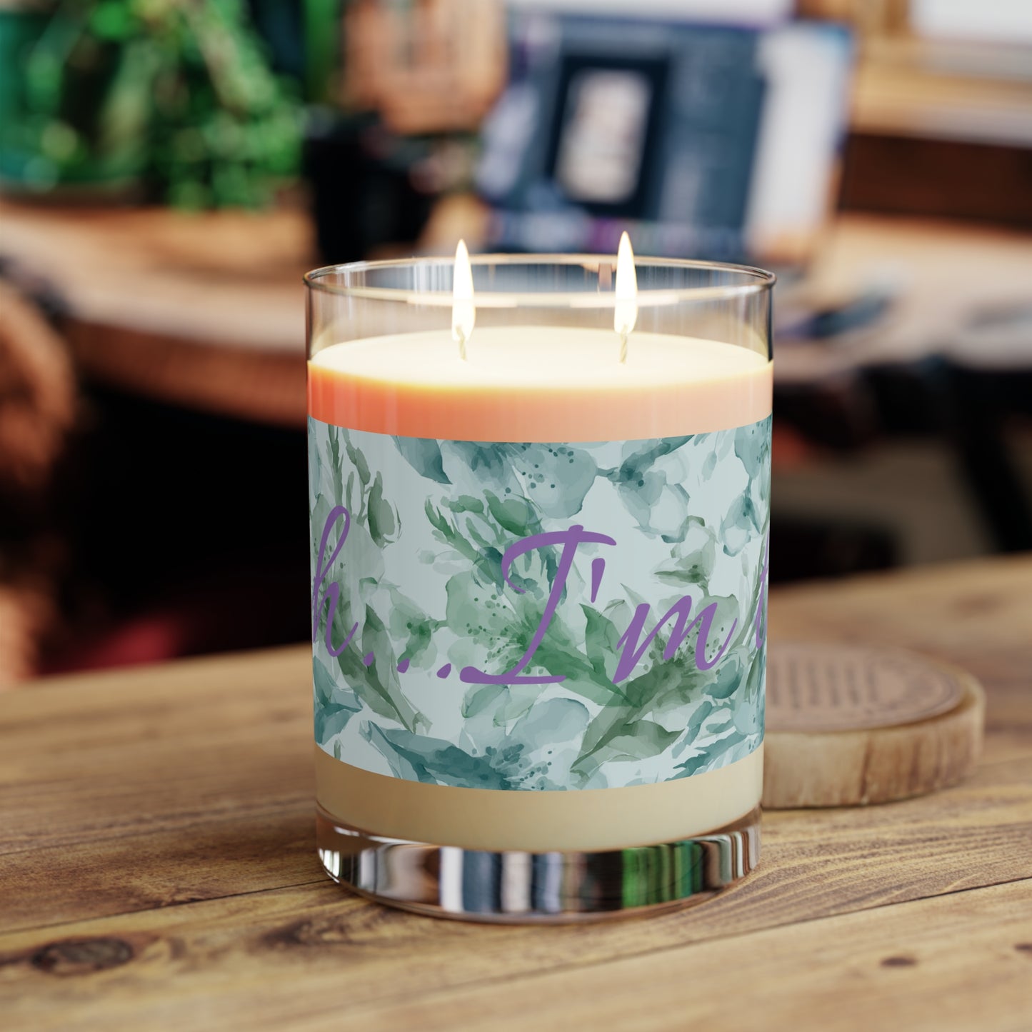 Shhh I'm Tired Scented Candle - Full Glass, 11oz
