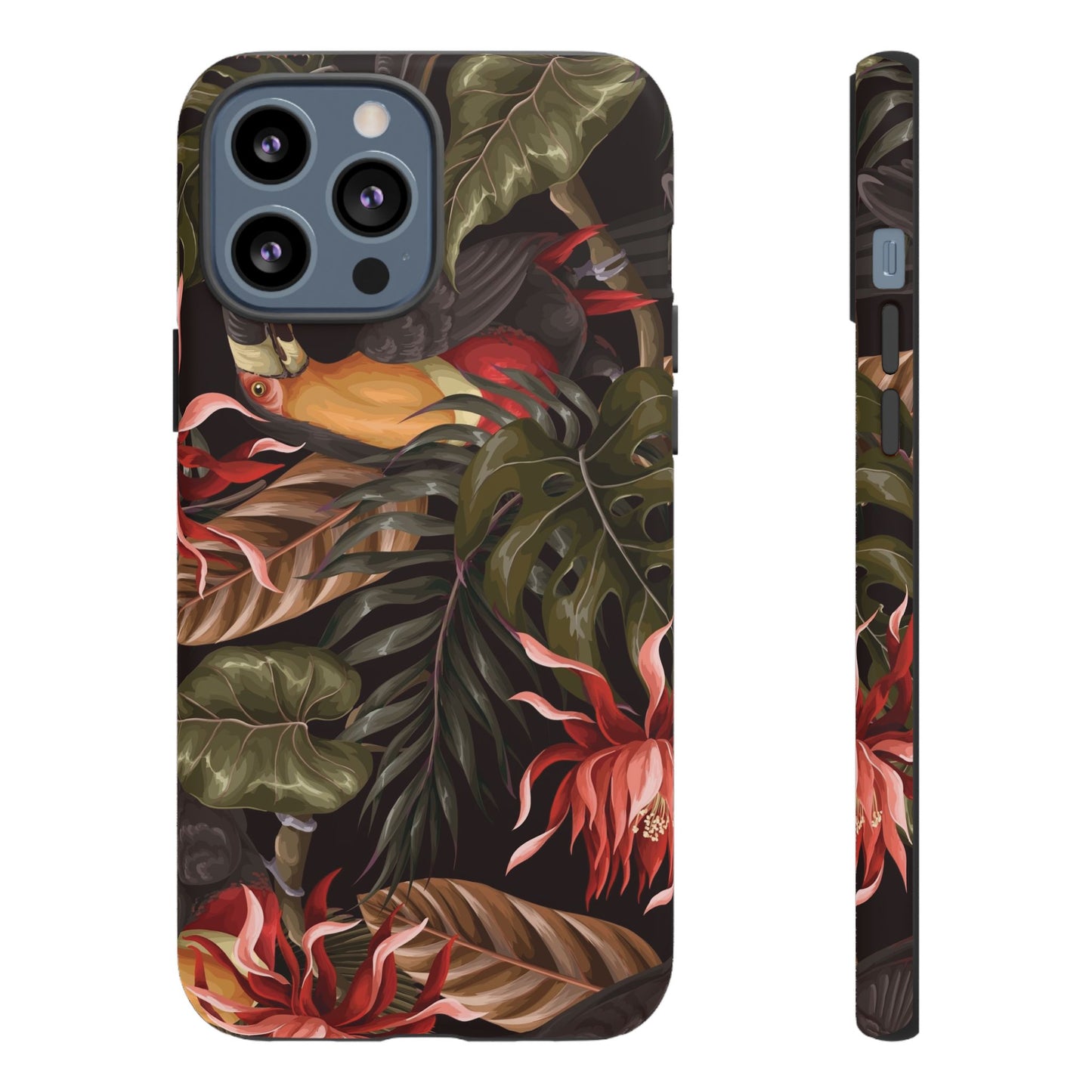 Tough Cases Phone Unique Floral Design with Bird