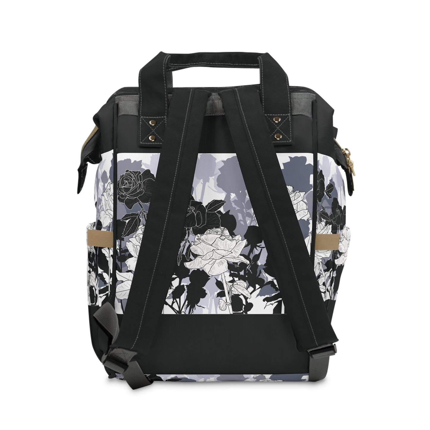 Roses for Mommy Multifunctional Diaper Backpack