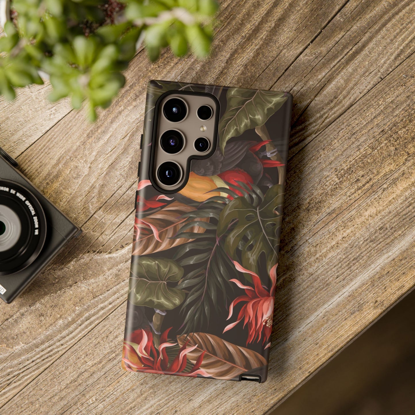 Tough Cases Phone Unique Floral Design with Bird