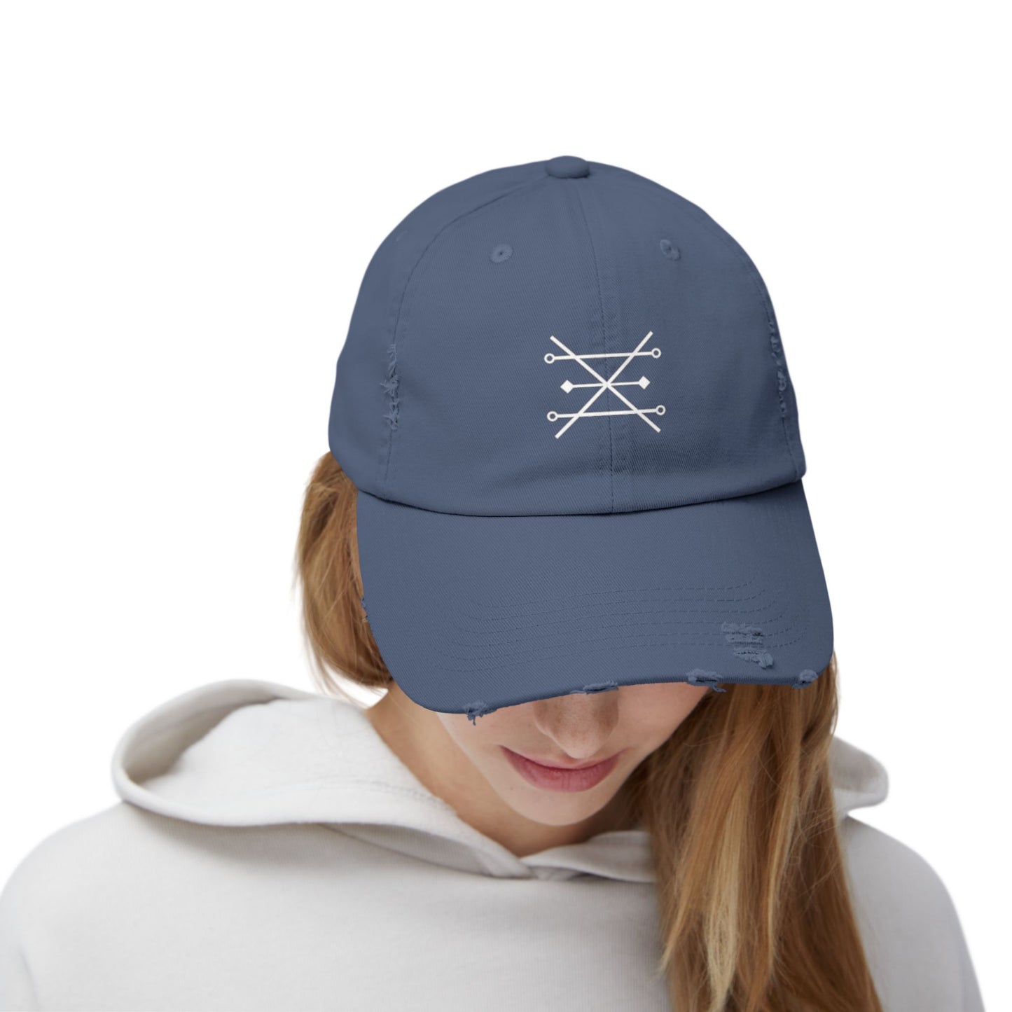 Alchemy Symbol for Copper Unisex Distressed Cap