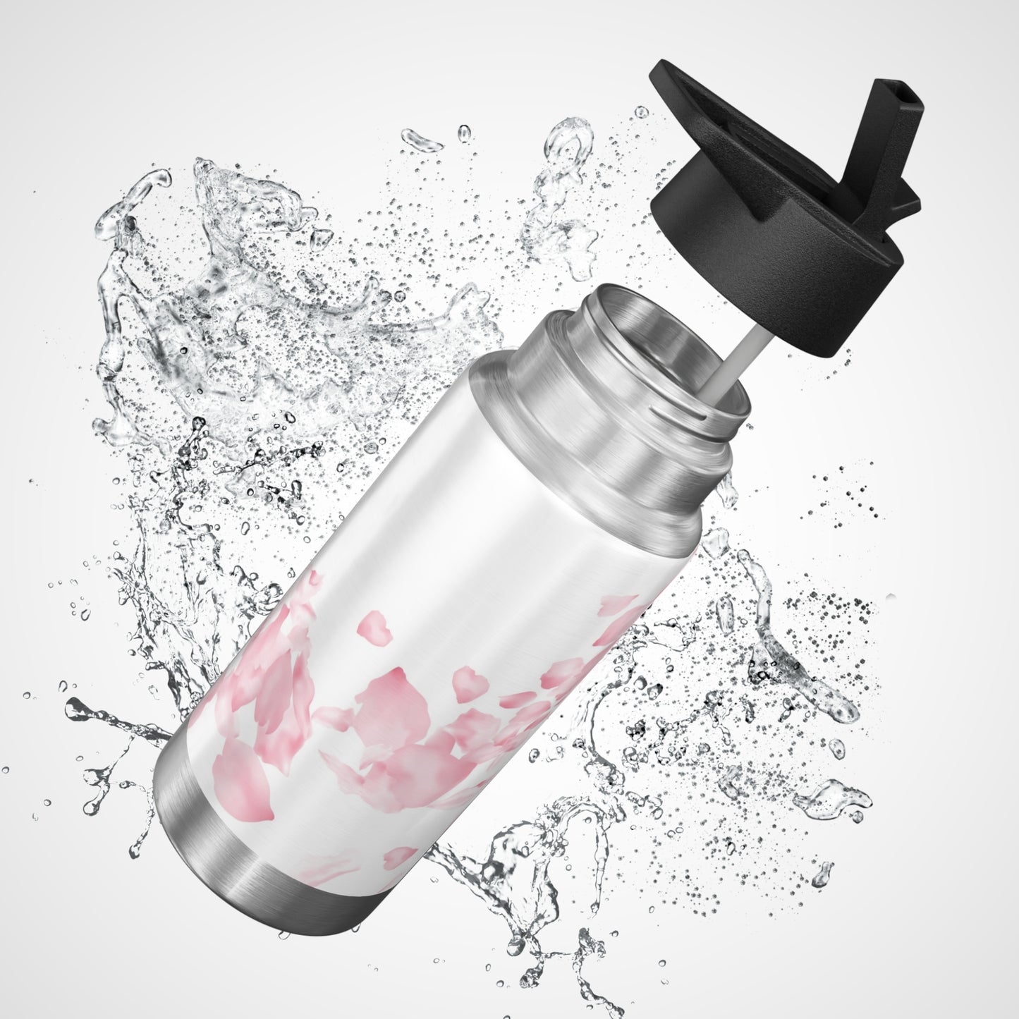 Pink Rose Petals Gator Tumbler, 32oz