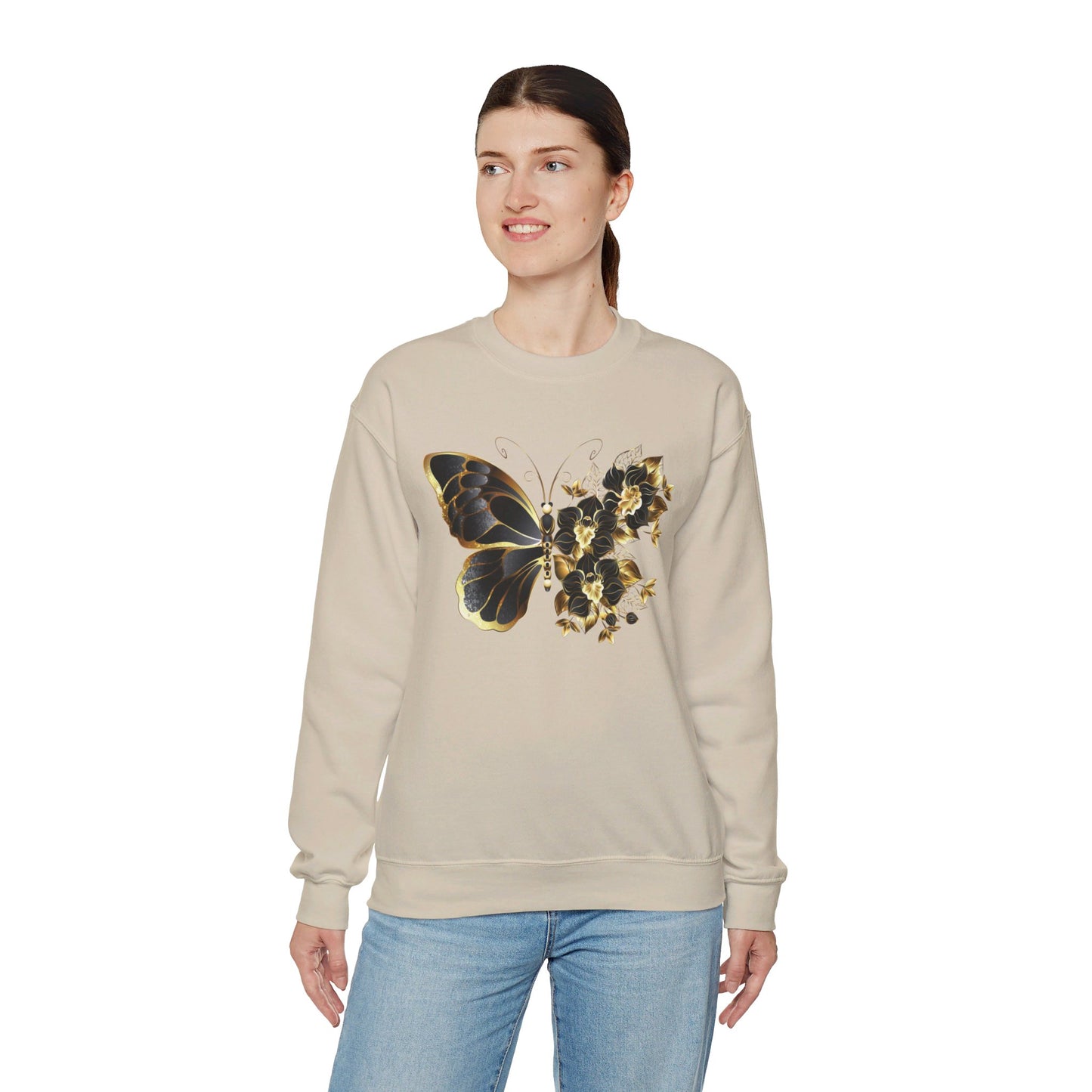 Butterflower Unisex Heavy Blend™ Crewneck Sweatshirt