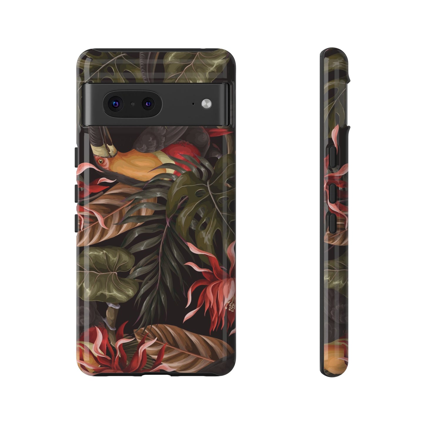 Tough Cases Phone Unique Floral Design with Bird