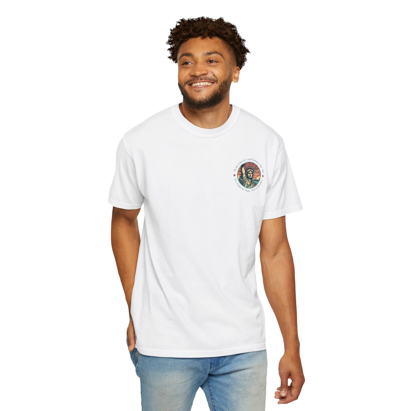Liberty and Justice for All Social Justice Cotton T-shirt