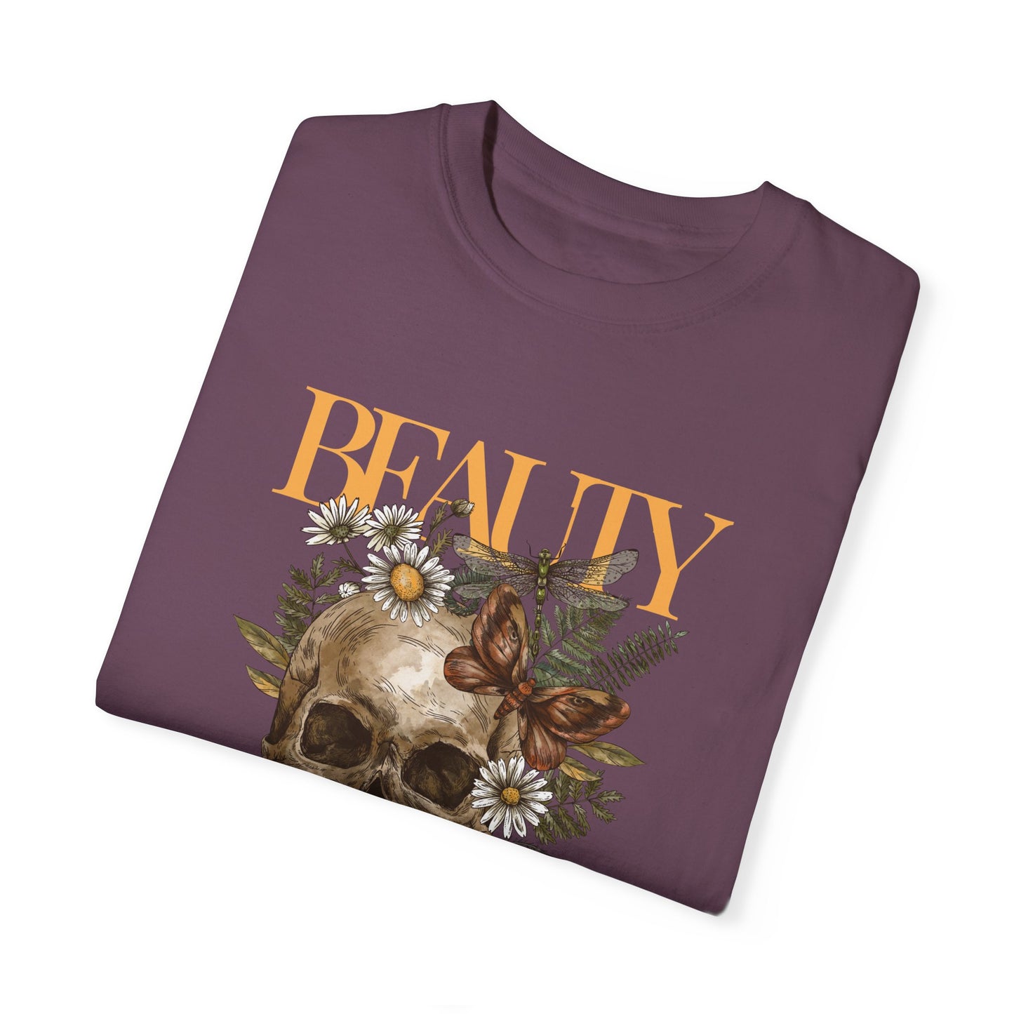 Skull Graphic Tee-Beauty Comes From Within