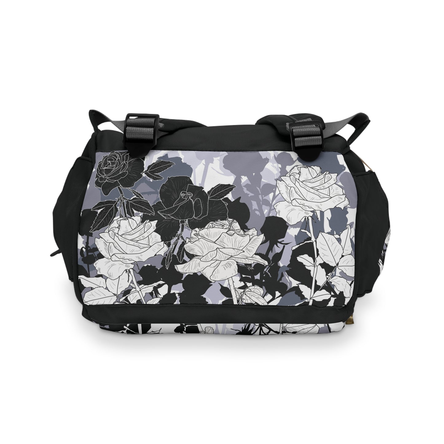Roses for Mommy Multifunctional Diaper Backpack
