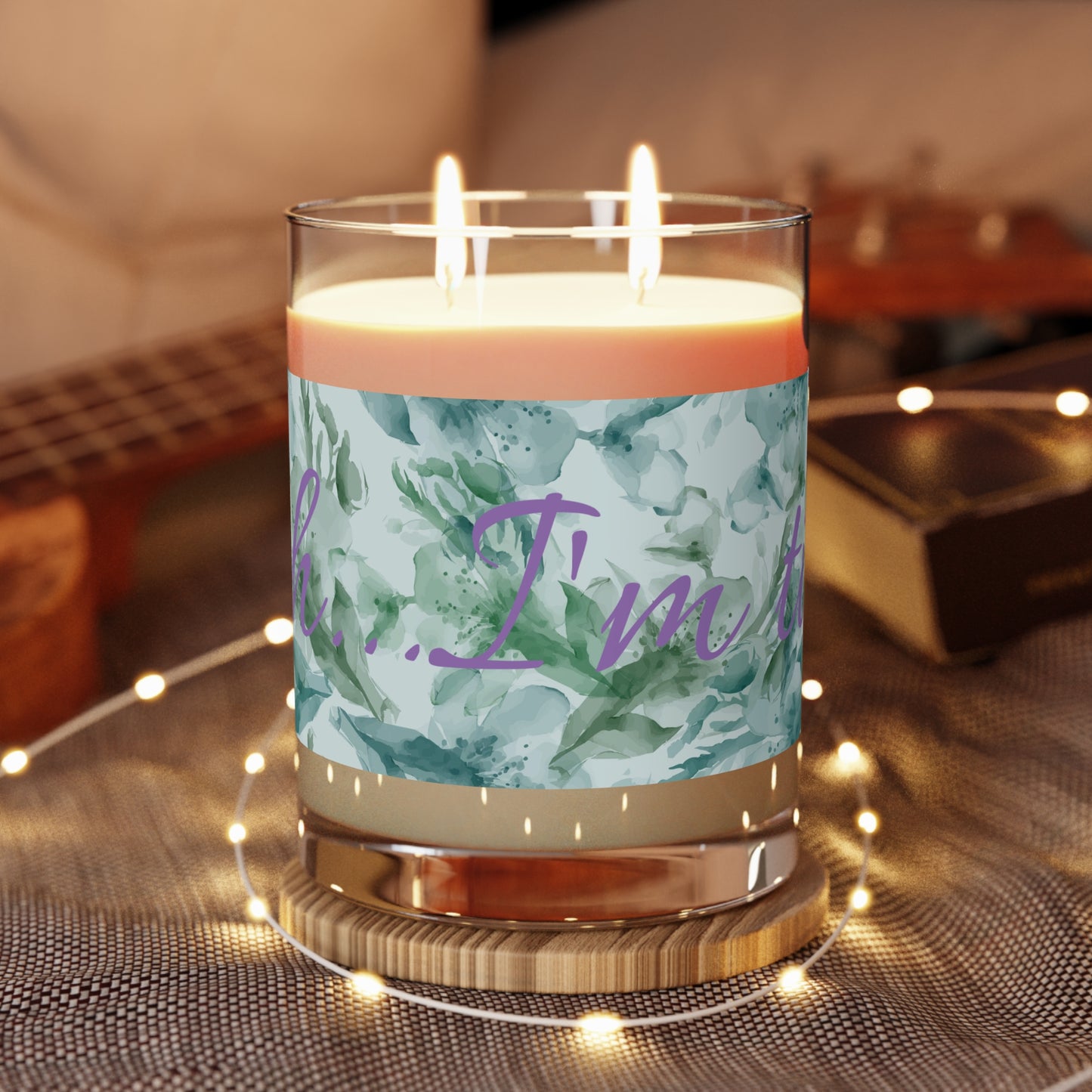 Shhh I'm Tired Scented Candle - Full Glass, 11oz