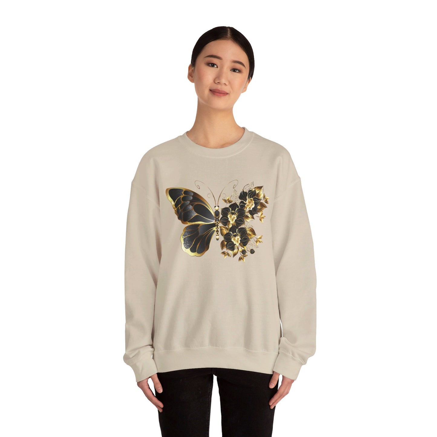 Butterflower Unisex Heavy Blend™ Crewneck Sweatshirt