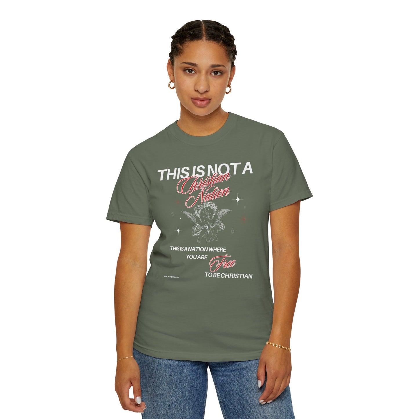 This is Not a Christian Nation Unisex Garment-Dyed T-shirt Dark Colors