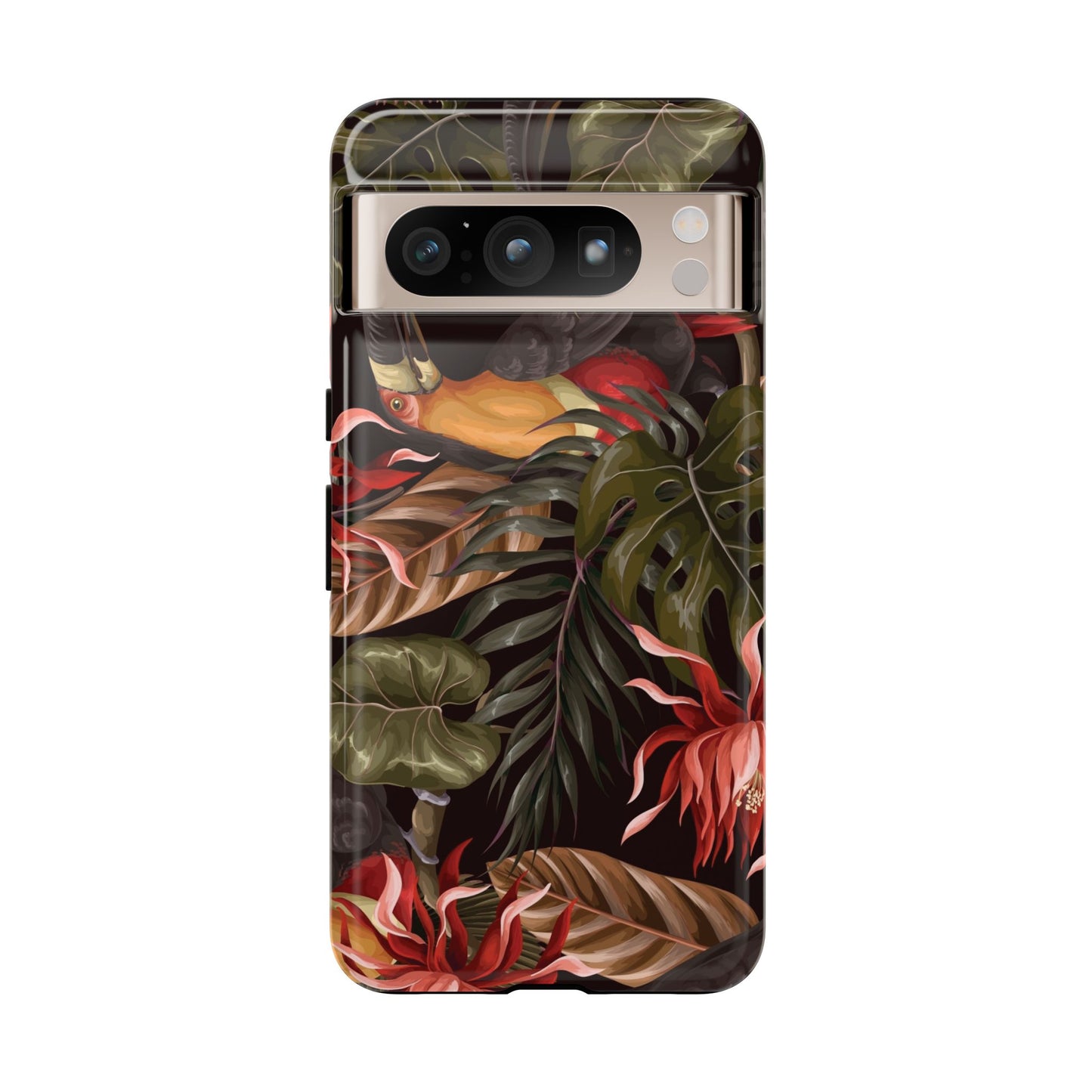 Tough Cases Phone Unique Floral Design with Bird
