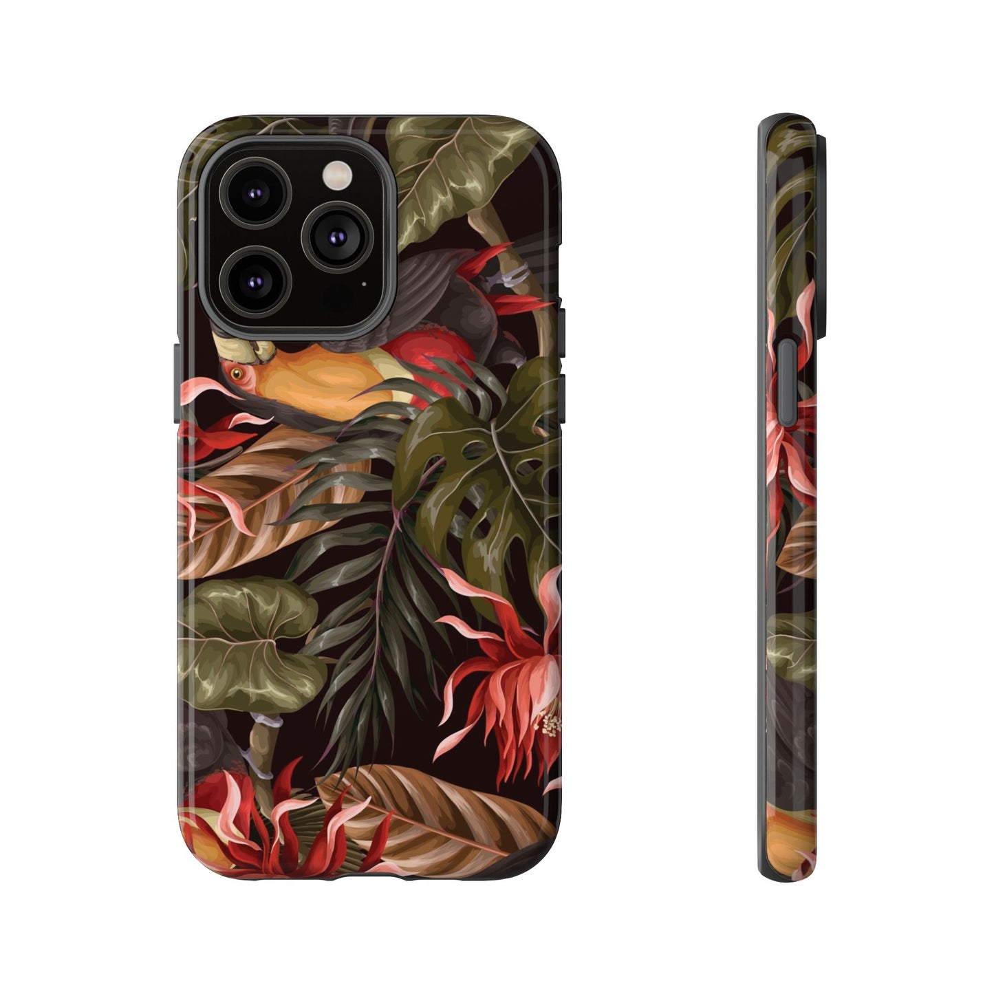 Tough Cases Phone Unique Floral Design with Bird