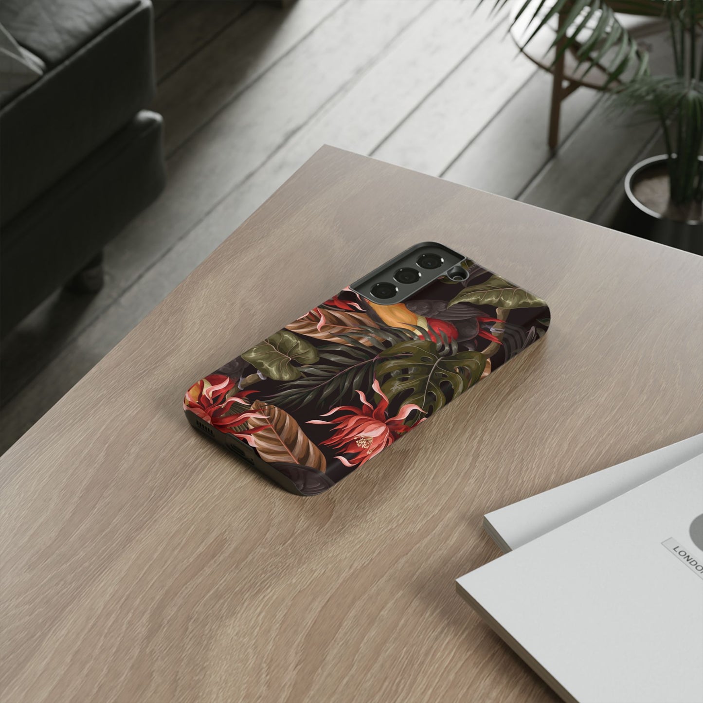 Tough Cases Phone Unique Floral Design with Bird