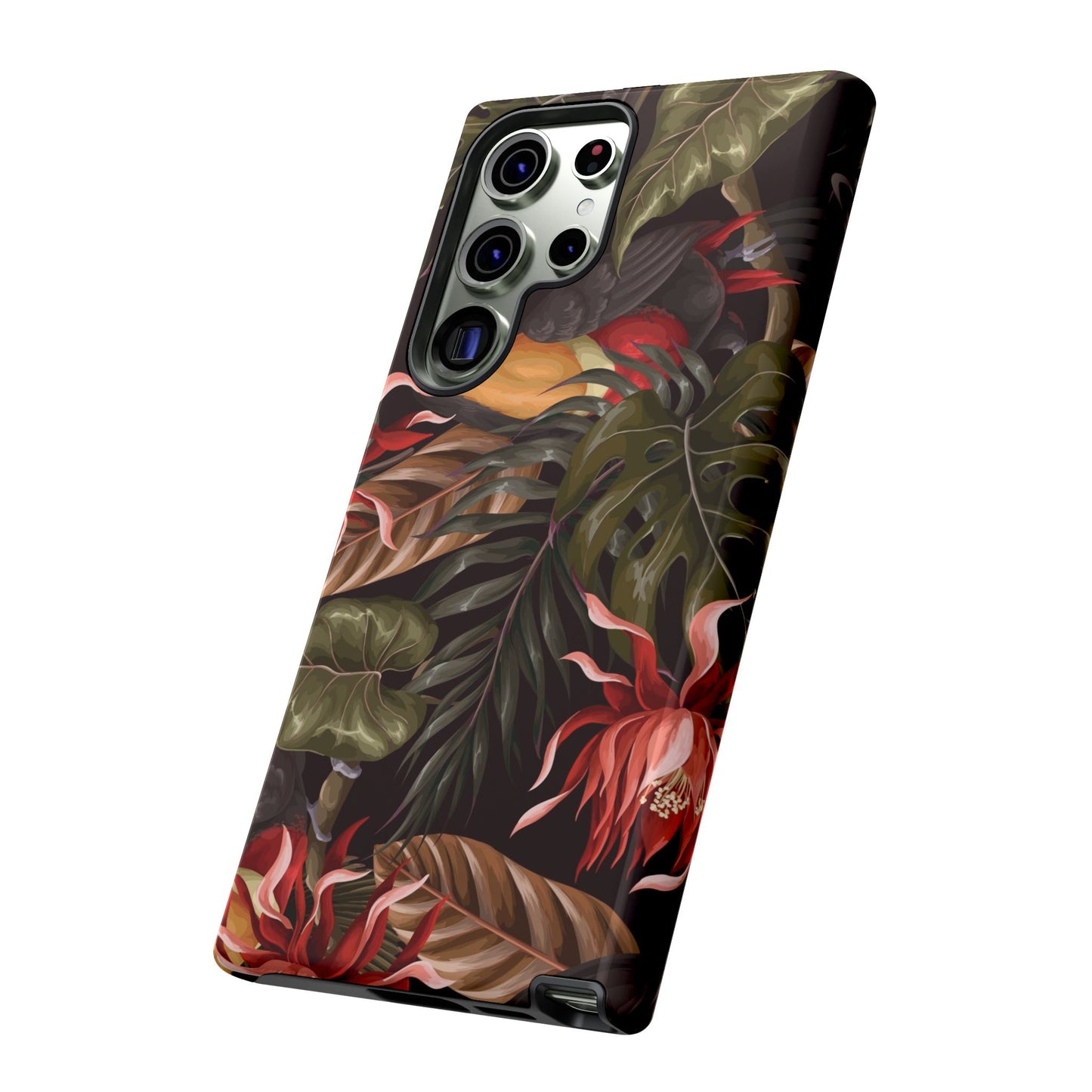 Tough Cases Phone Unique Floral Design with Bird