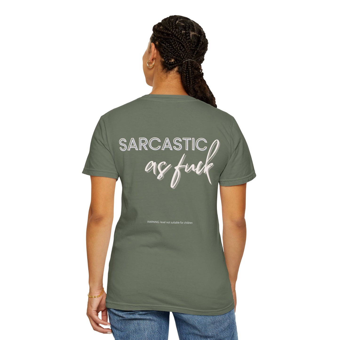 Sarcastic AF Unisex Garment-Dyed T-shirt Dark Colors