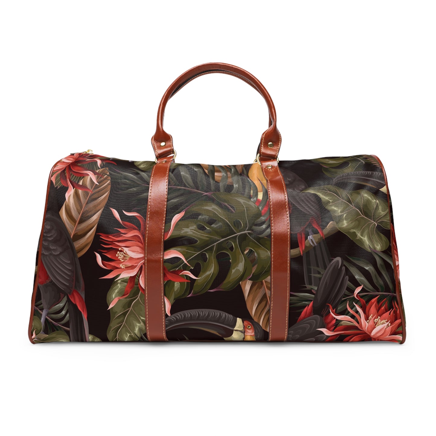 Floral Travel Bag, Waterproof Tote Bag for Travel, Cute Flower Design Bag, Women's Weekend Bag, Floral Beach Bag