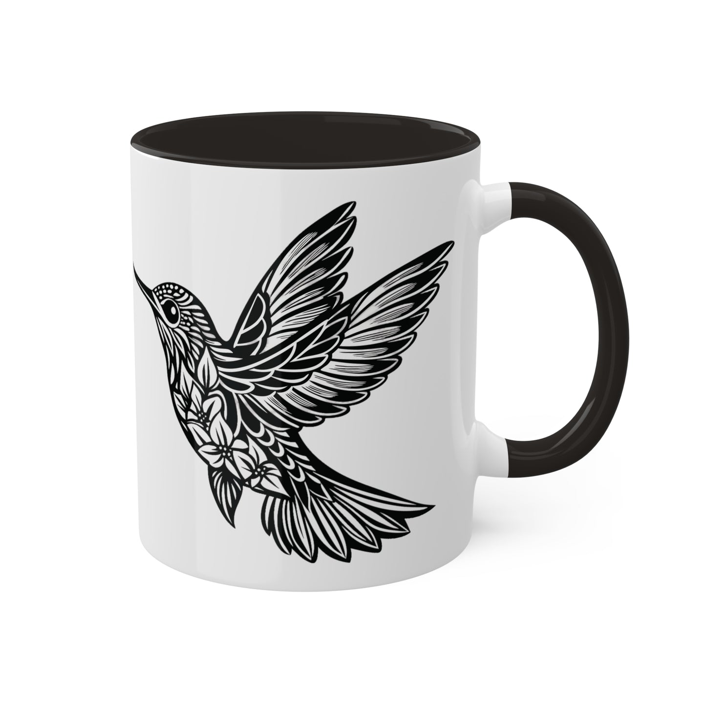 Mug - Hummingbird Lover 11oz Pink or Black Gift Office Accessory