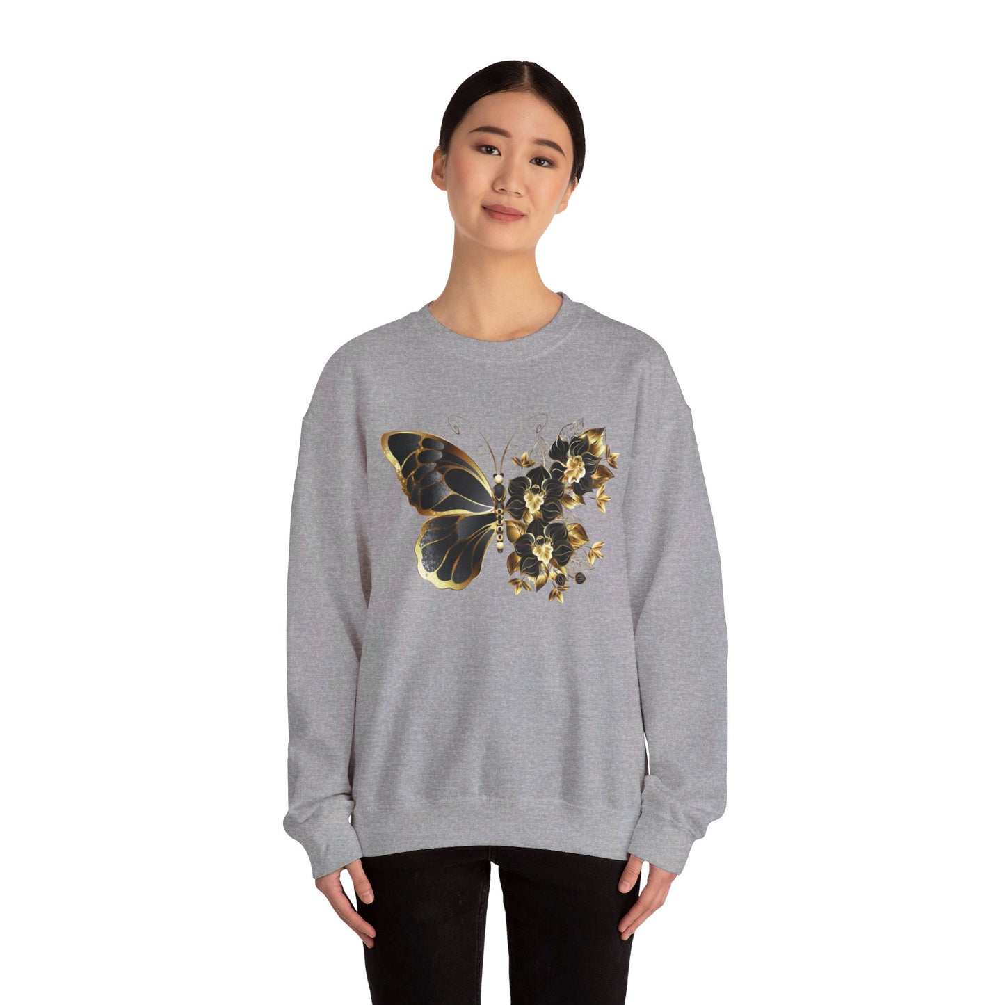 Butterflower Unisex Heavy Blend™ Crewneck Sweatshirt