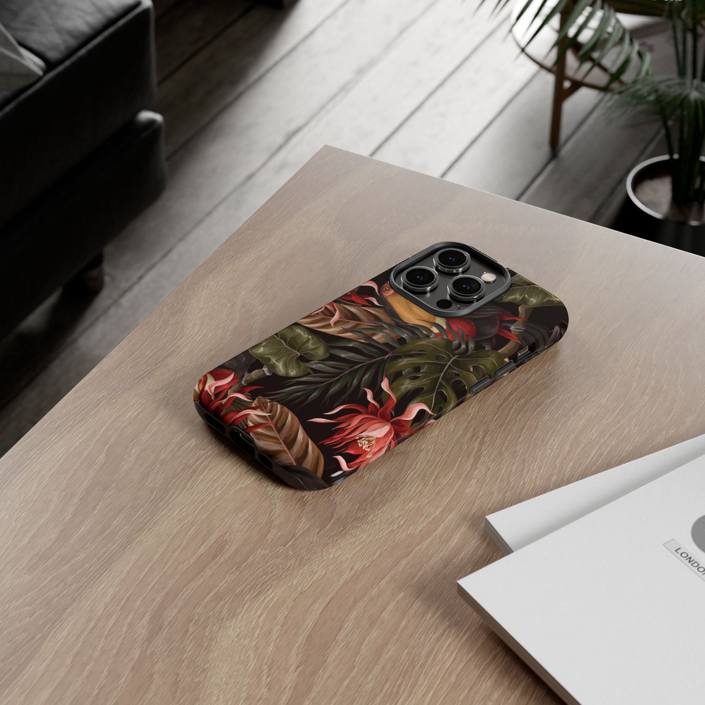 Tough Cases Phone Unique Floral Design with Bird