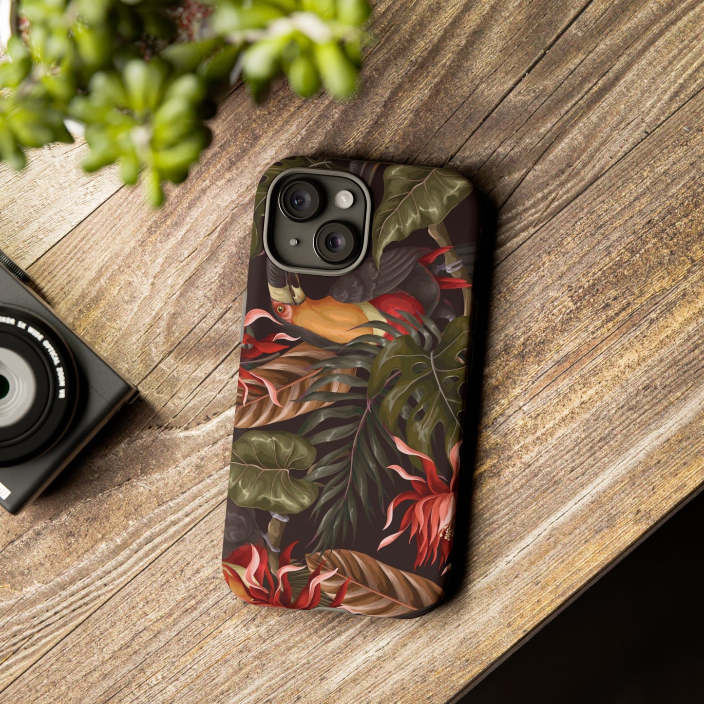 Tough Cases Phone Unique Floral Design with Bird