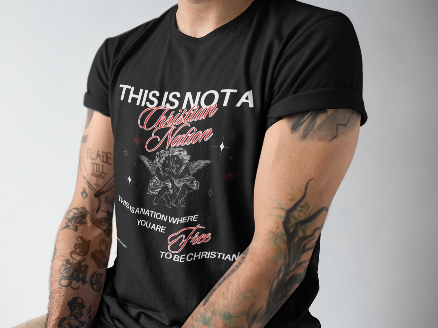This is Not a Christian Nation Unisex Garment-Dyed T-shirt Dark Colors