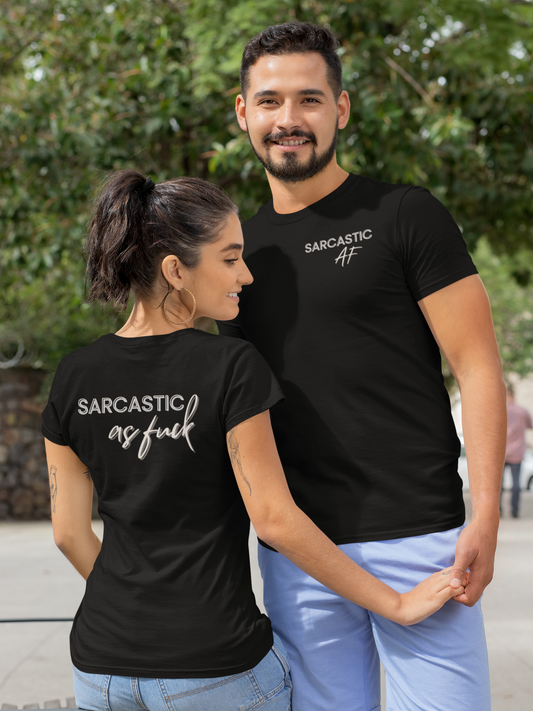 Sarcastic AF Unisex Garment-Dyed T-shirt Dark Colors