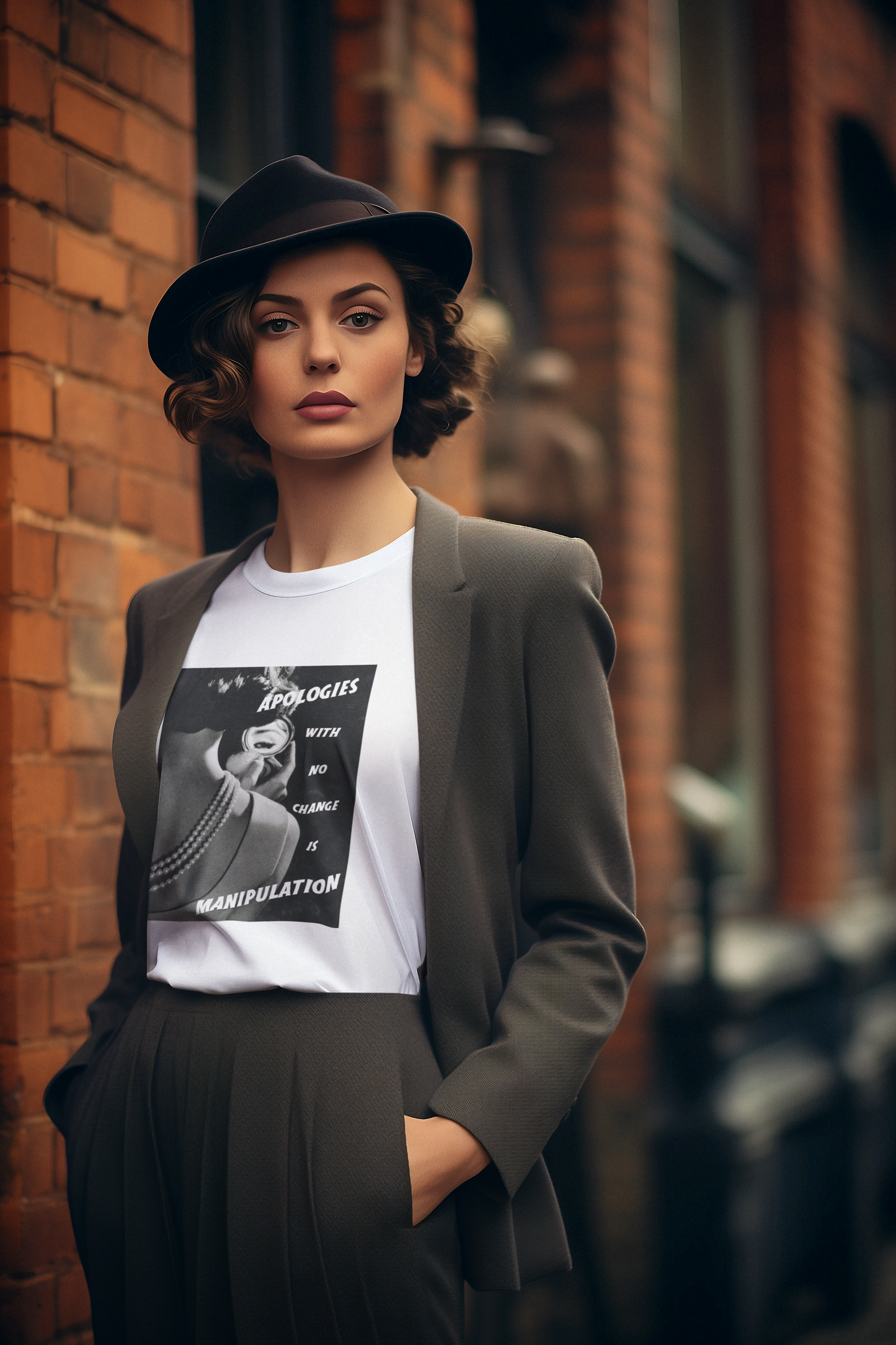 Graphic Tee Empowerment Apparel DV Awareness T-shirt - Apologies with no change is Manipulation