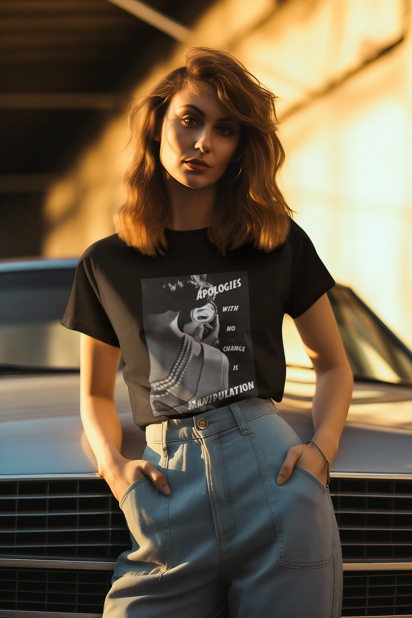 Graphic Tee Empowerment Apparel DV Awareness T-shirt - Apologies with no change is Manipulation