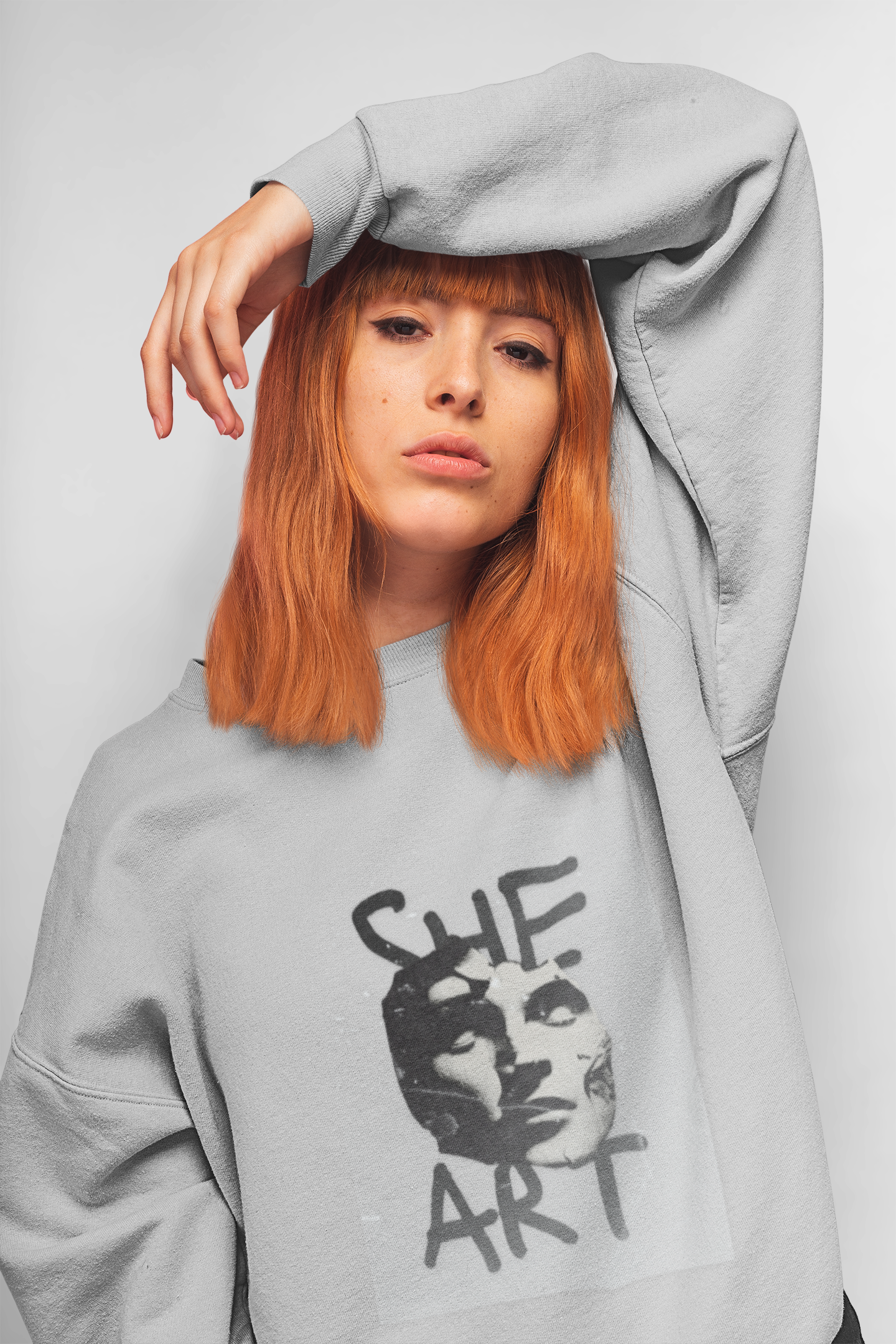 Abstract Empowering 'She Art' Sweatshirt