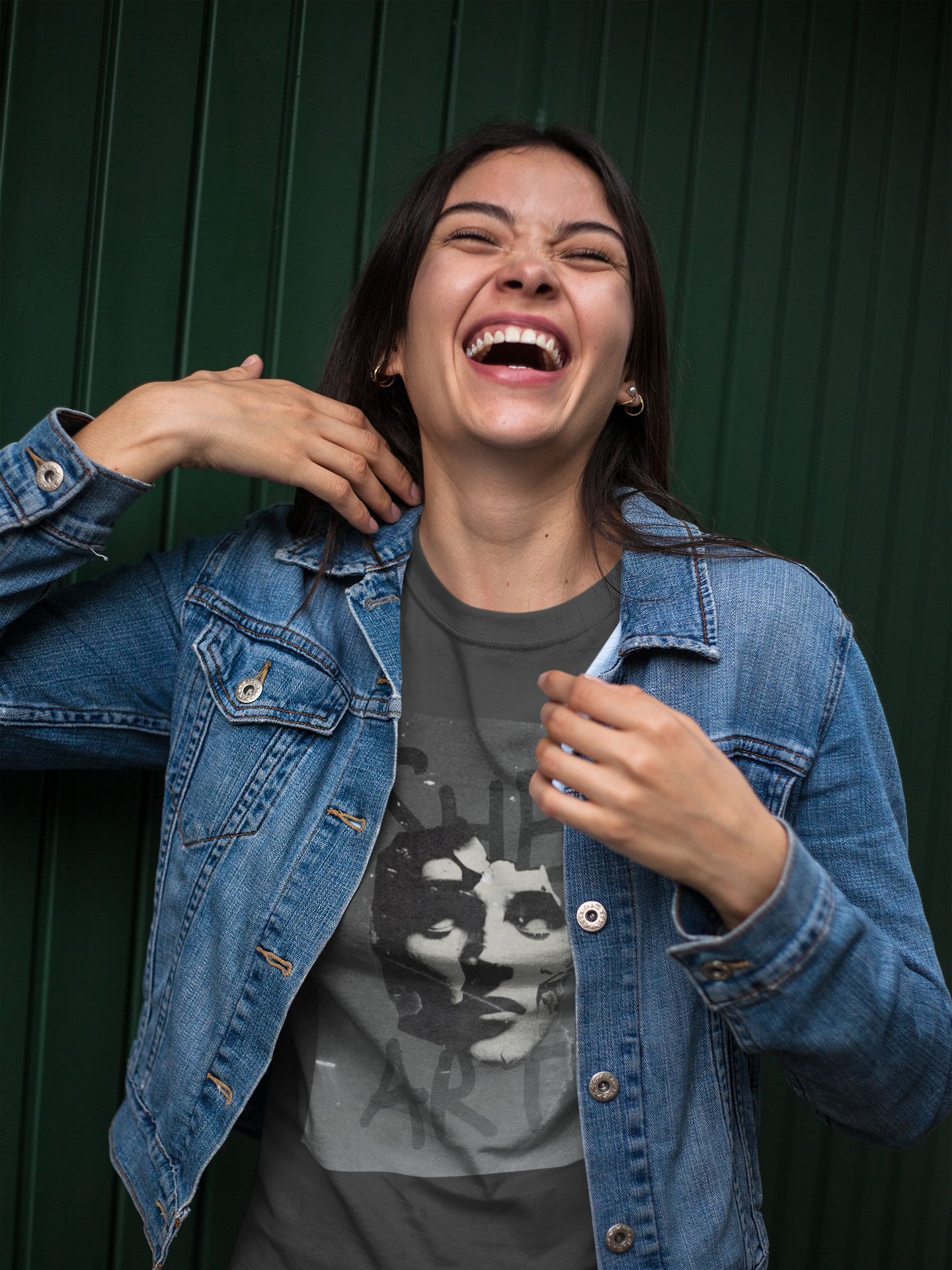 Abstract "She Art" Unisex Softstyle T-Shirt - Empowering Apparel and Gift for Artists