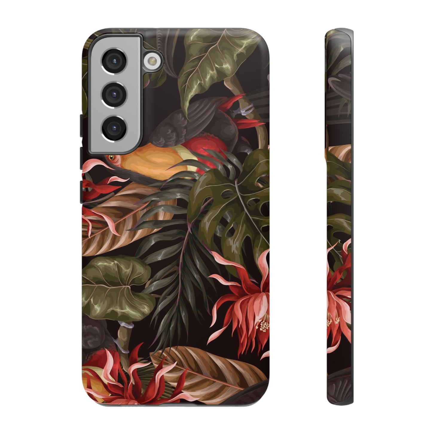 Tough Cases Phone Unique Floral Design with Bird