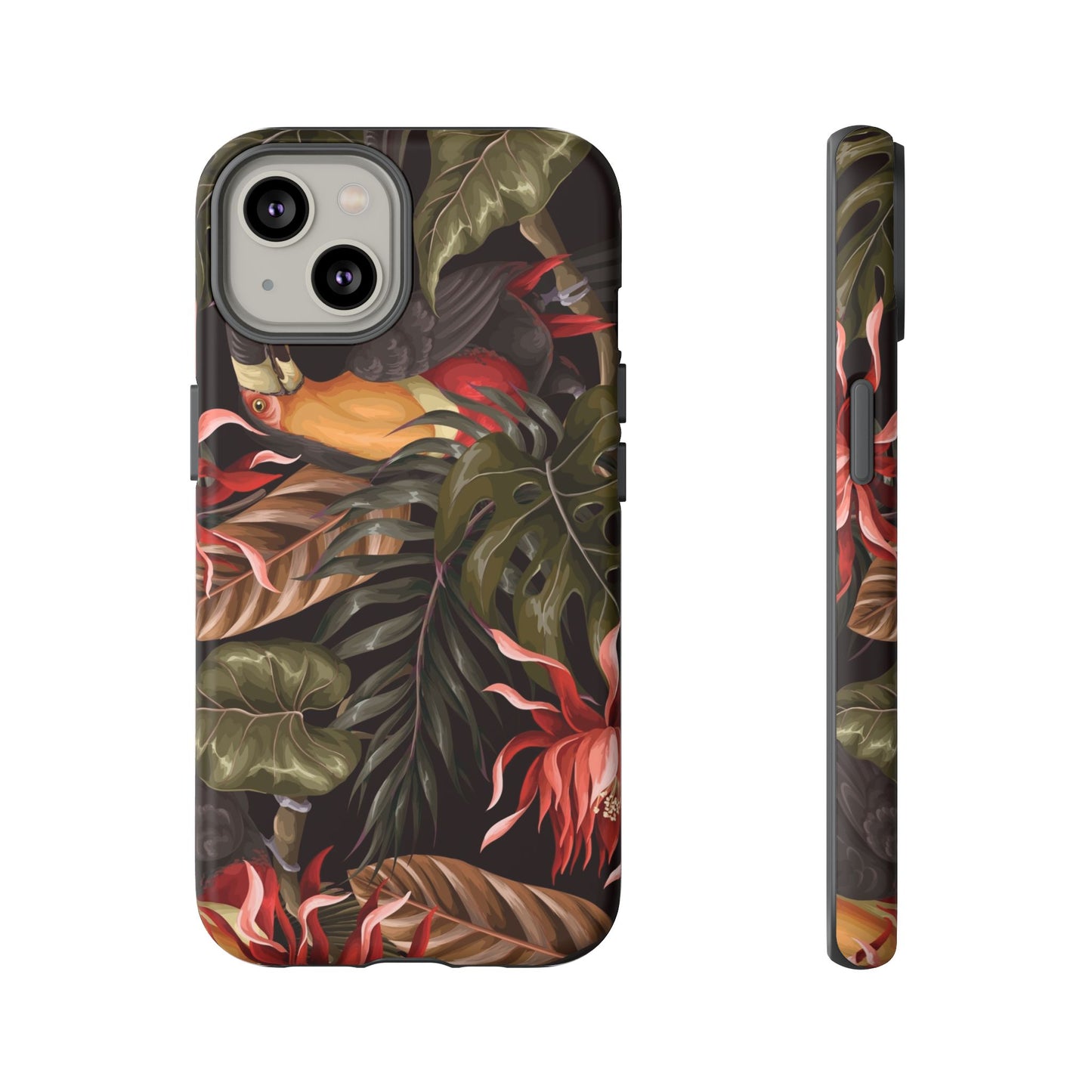 Tough Cases Phone Unique Floral Design with Bird
