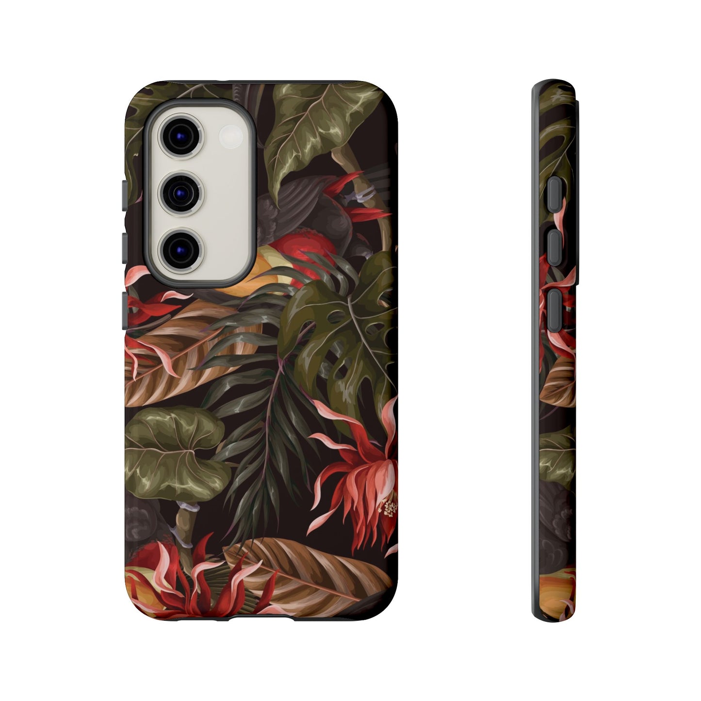 Tough Cases Phone Unique Floral Design with Bird