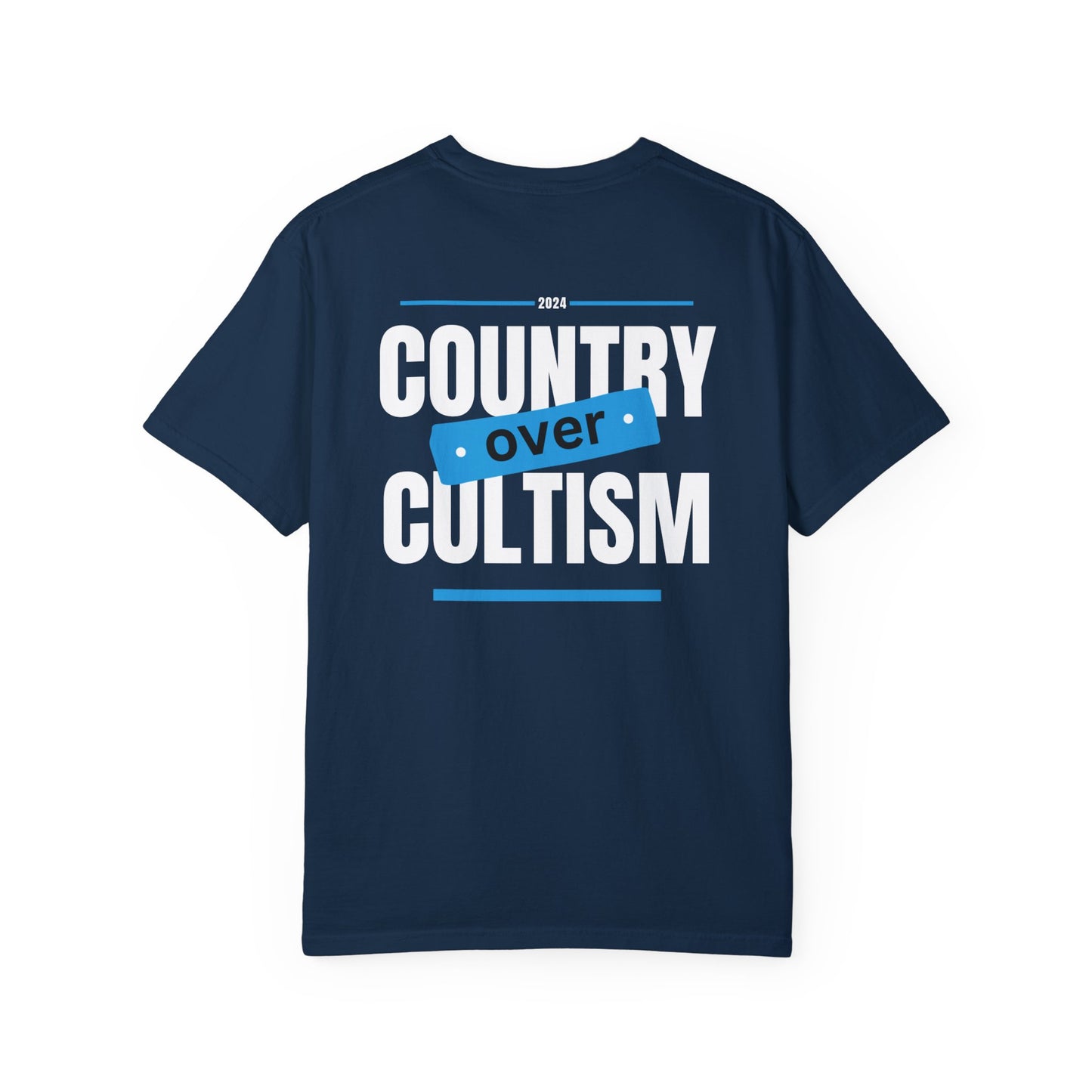 Political Graphic Tee - Vote for Country over Cultism in 2024
