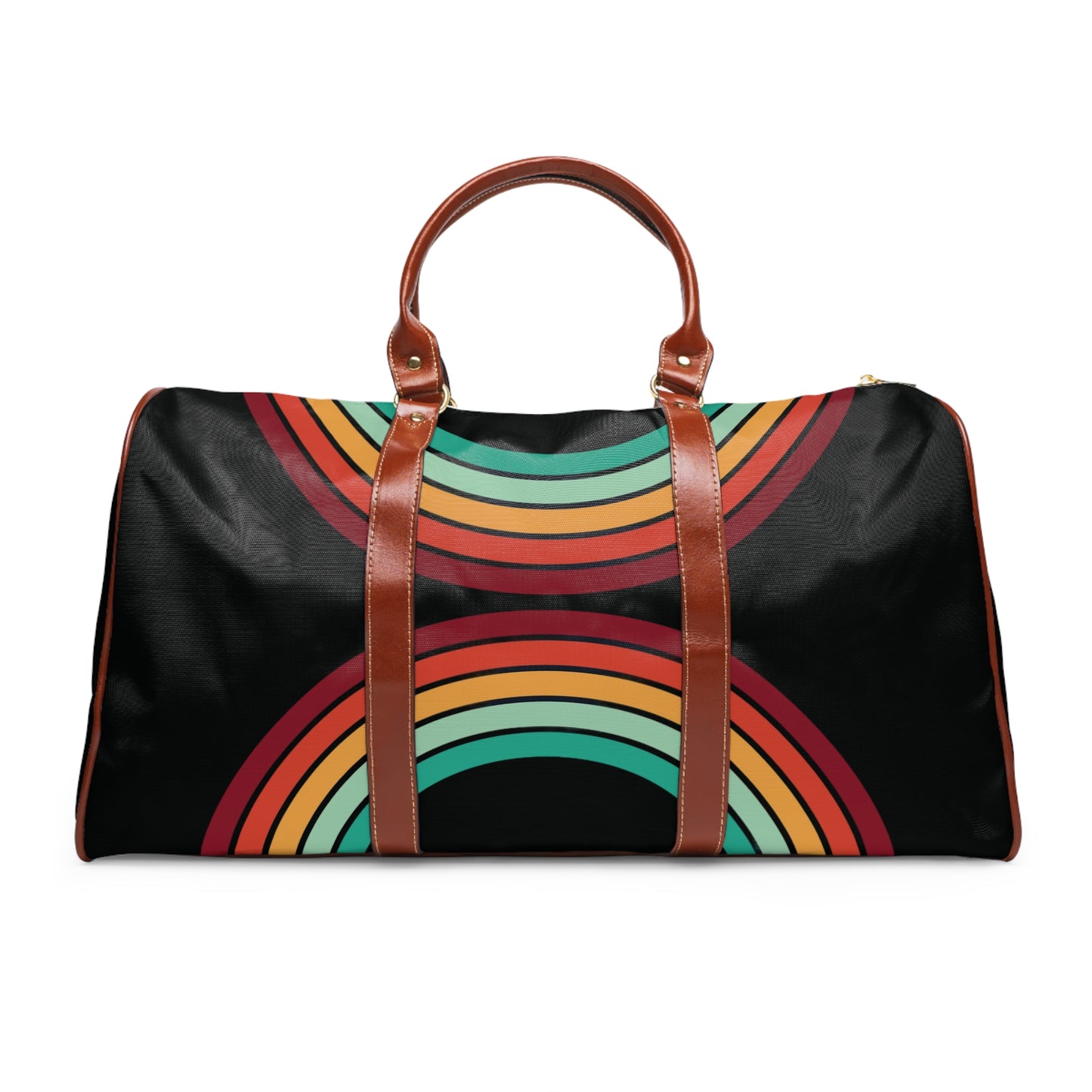 1970's Rainbow Waterproof Travel Bag
