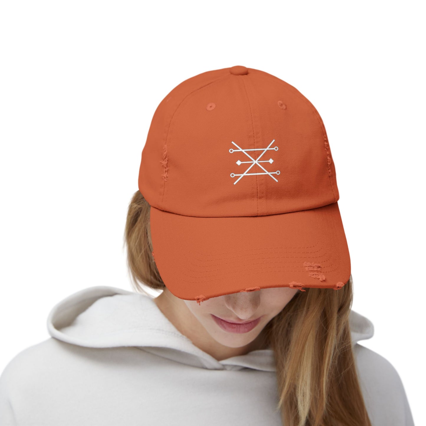 Alchemy Symbol for Copper Unisex Distressed Cap