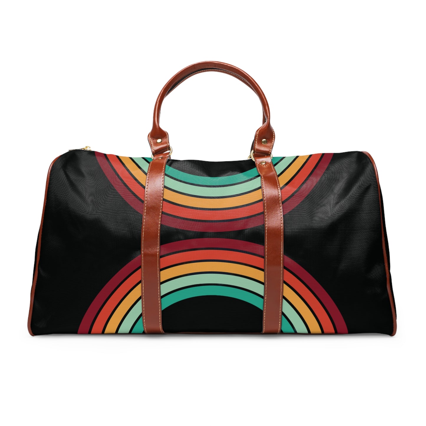 1970's Rainbow Waterproof Travel Bag