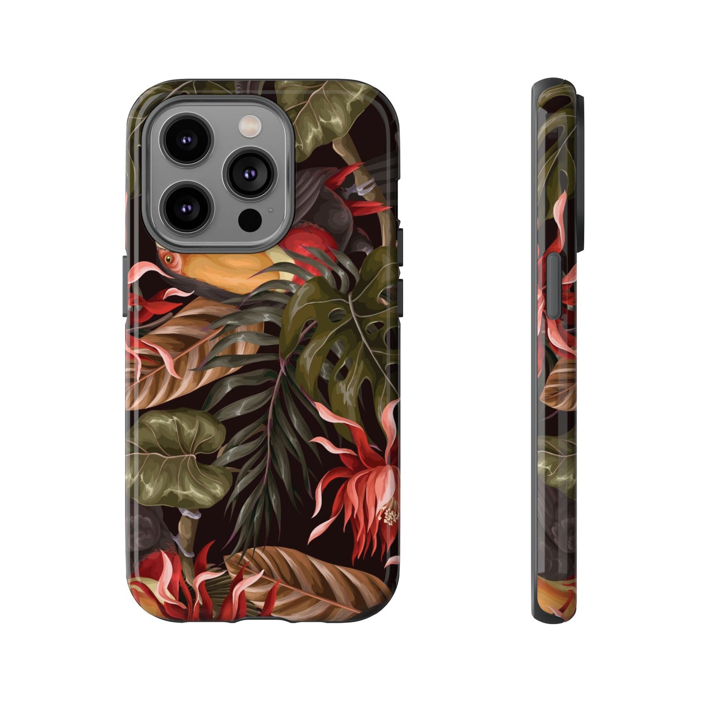 Tough Cases Phone Unique Floral Design with Bird
