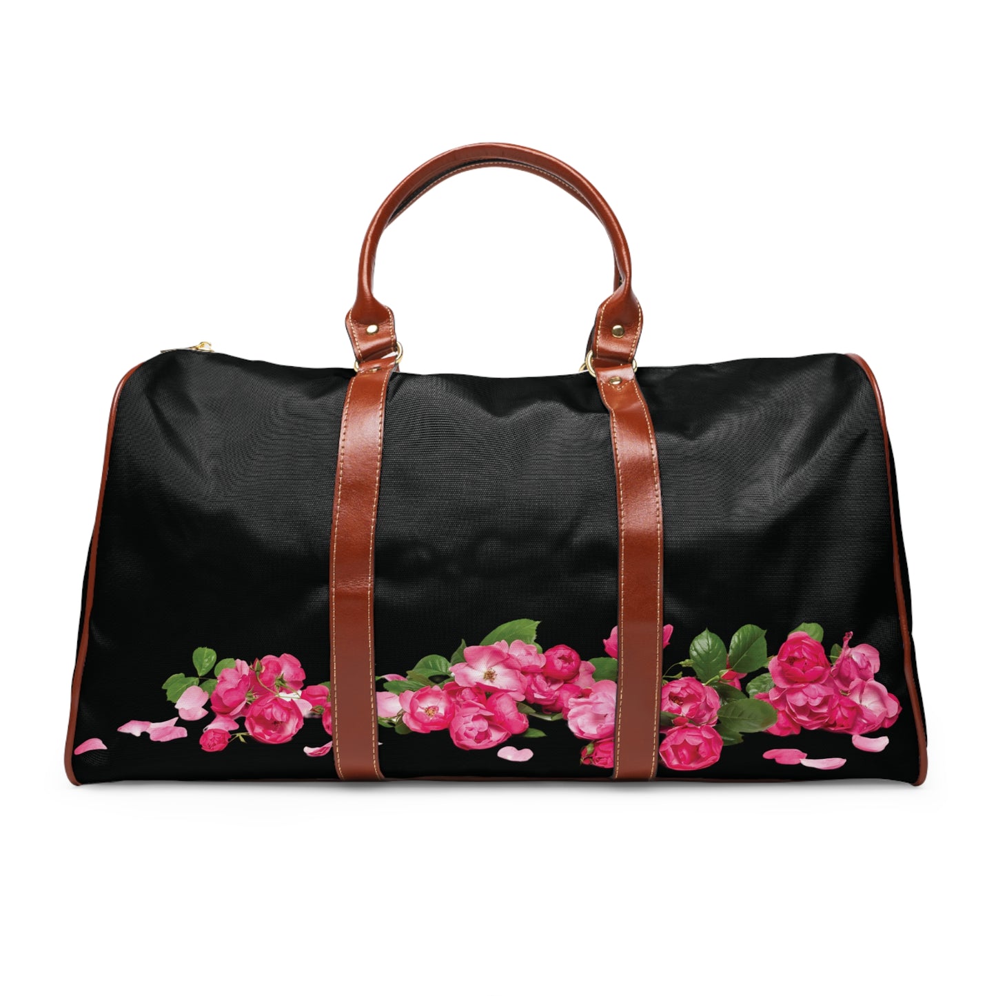 Roses on the Ground Waterproof Travel Bag