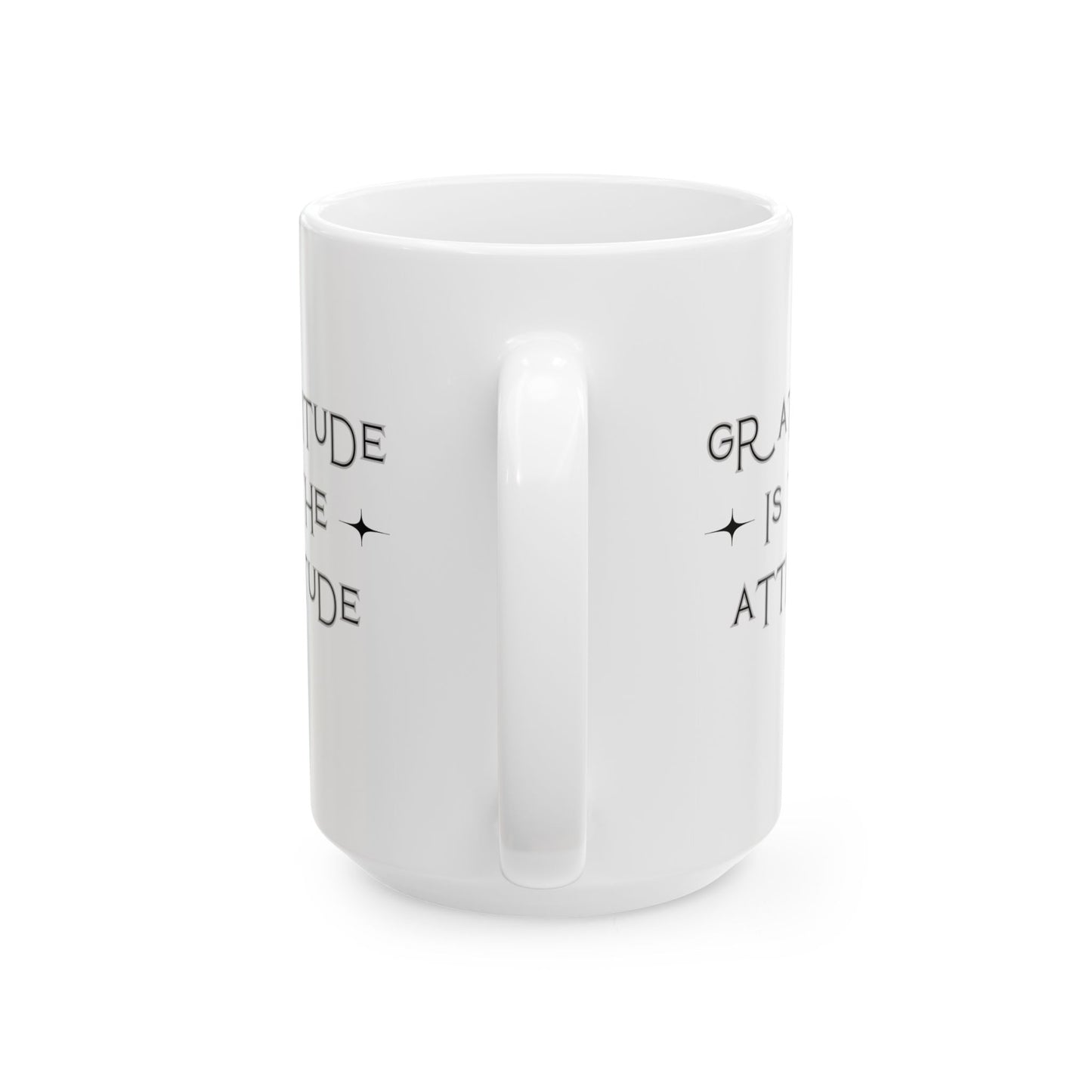 Ceramic Mug 'Gratitude is the Attitude' 15oz Coffee Holiday Gift