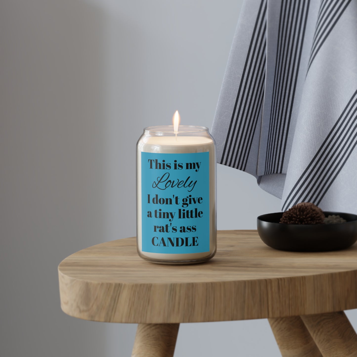 I Don't Give a Tiny Little Rat's Ass Scented Candle, 13.75oz