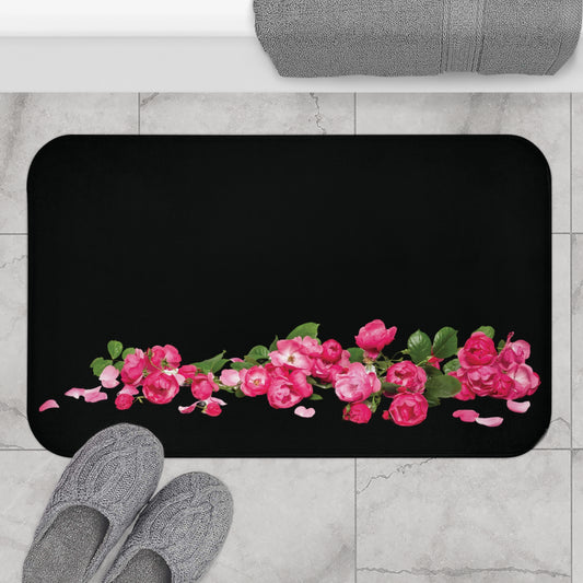 Roses on the Ground Bath Mat